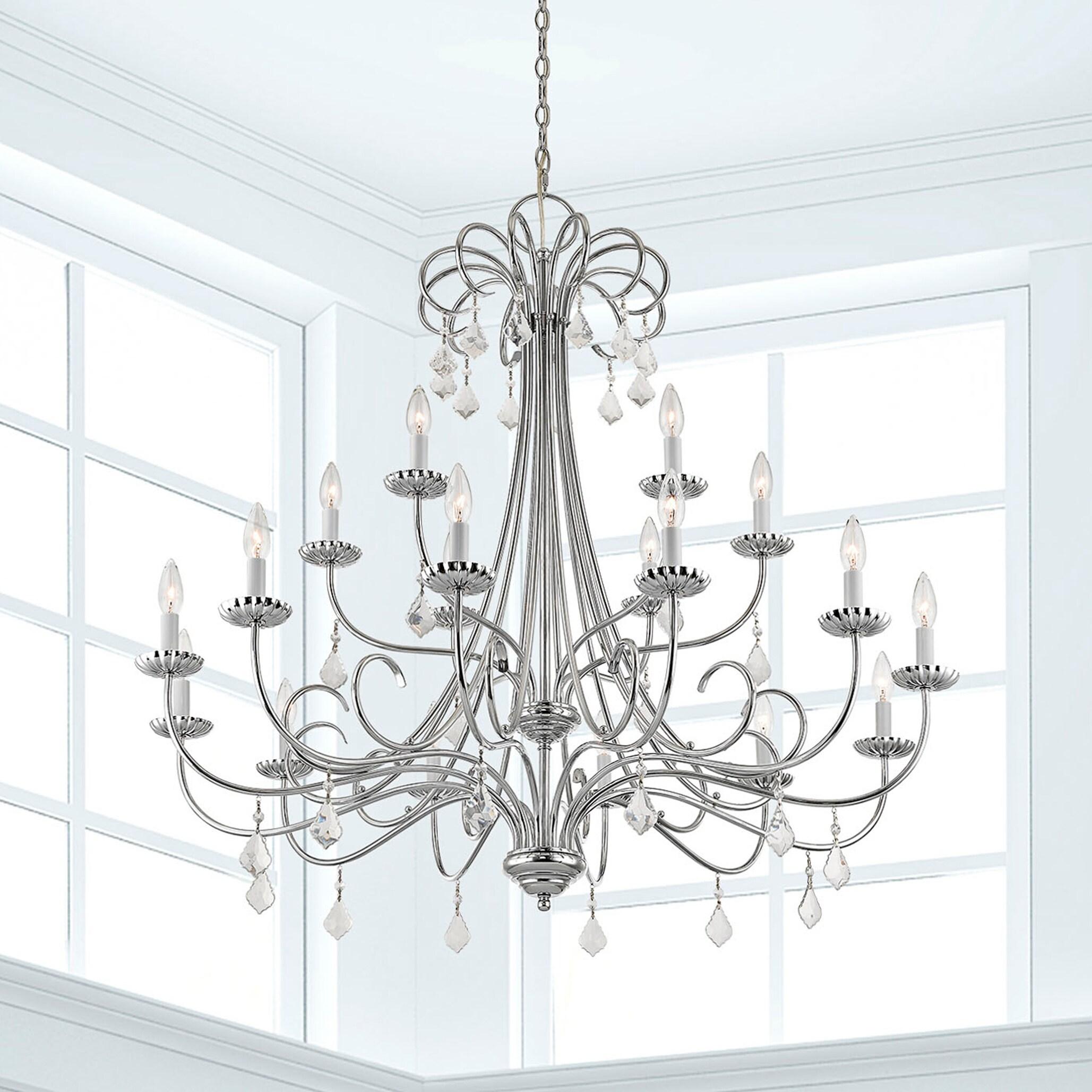 Livex Lighting Daphne 18 - Light Chandelier in  Polished Chrome