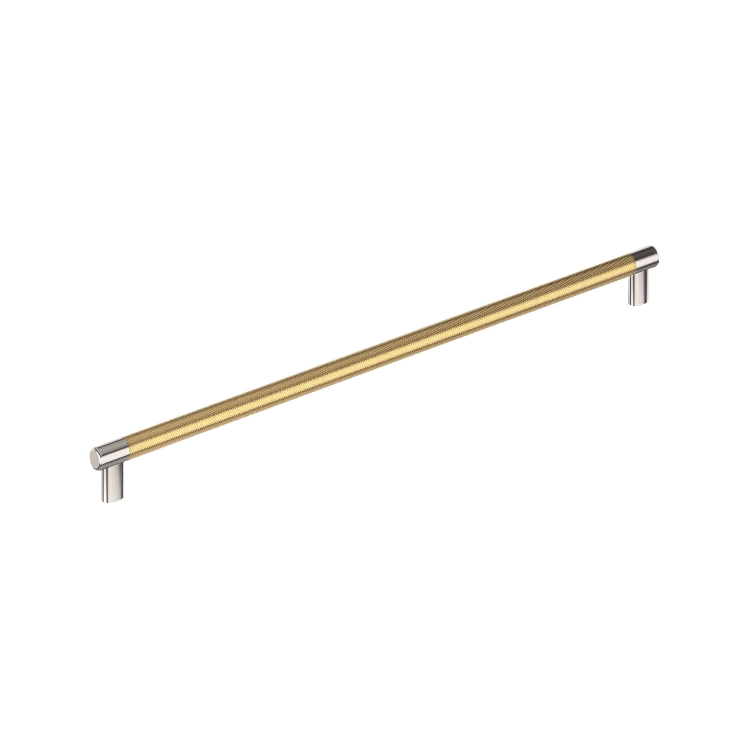 Amerock Esquire 24 inch (610mm) Center-to-Center Polished Nickel/Champagne Bronze Appliance Pull