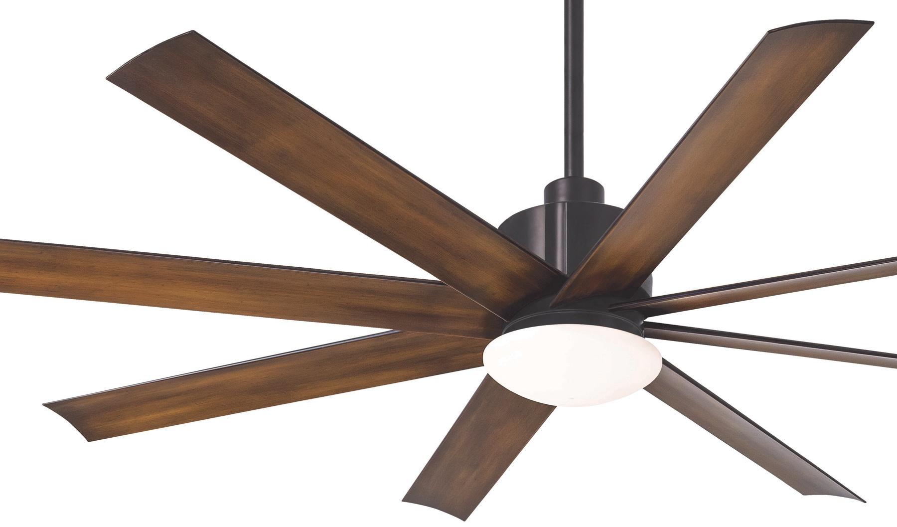 65" Minka Aire Modern Outdoor Ceiling Fan with LED Light Remote Control Coal Distressed Koa Opal Glass Wet Rated for Patio Gazebo