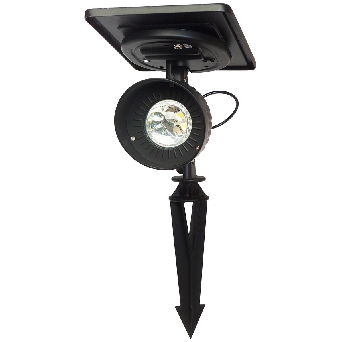 Progressive Black Solar Powered Integrated LED Garden and Landscape Spot Light