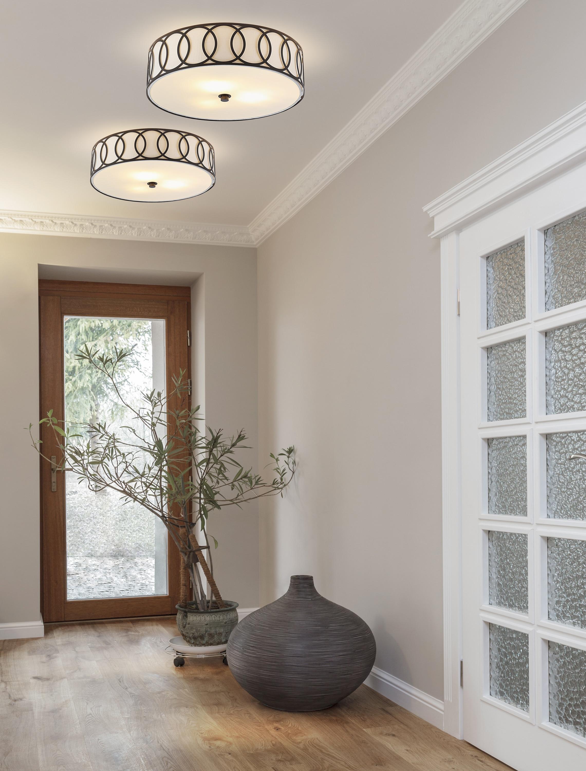 Aubrey 3-Light 15.5" Metal LED Flush Mount, Oil Rubbed Bronze
