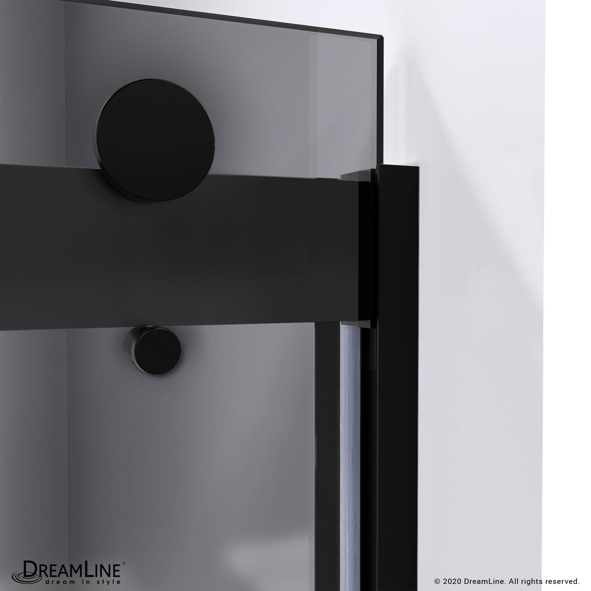 56" - 60" W 60" H Reversible Semi-Frameless Tub Door with ClearMax Technology