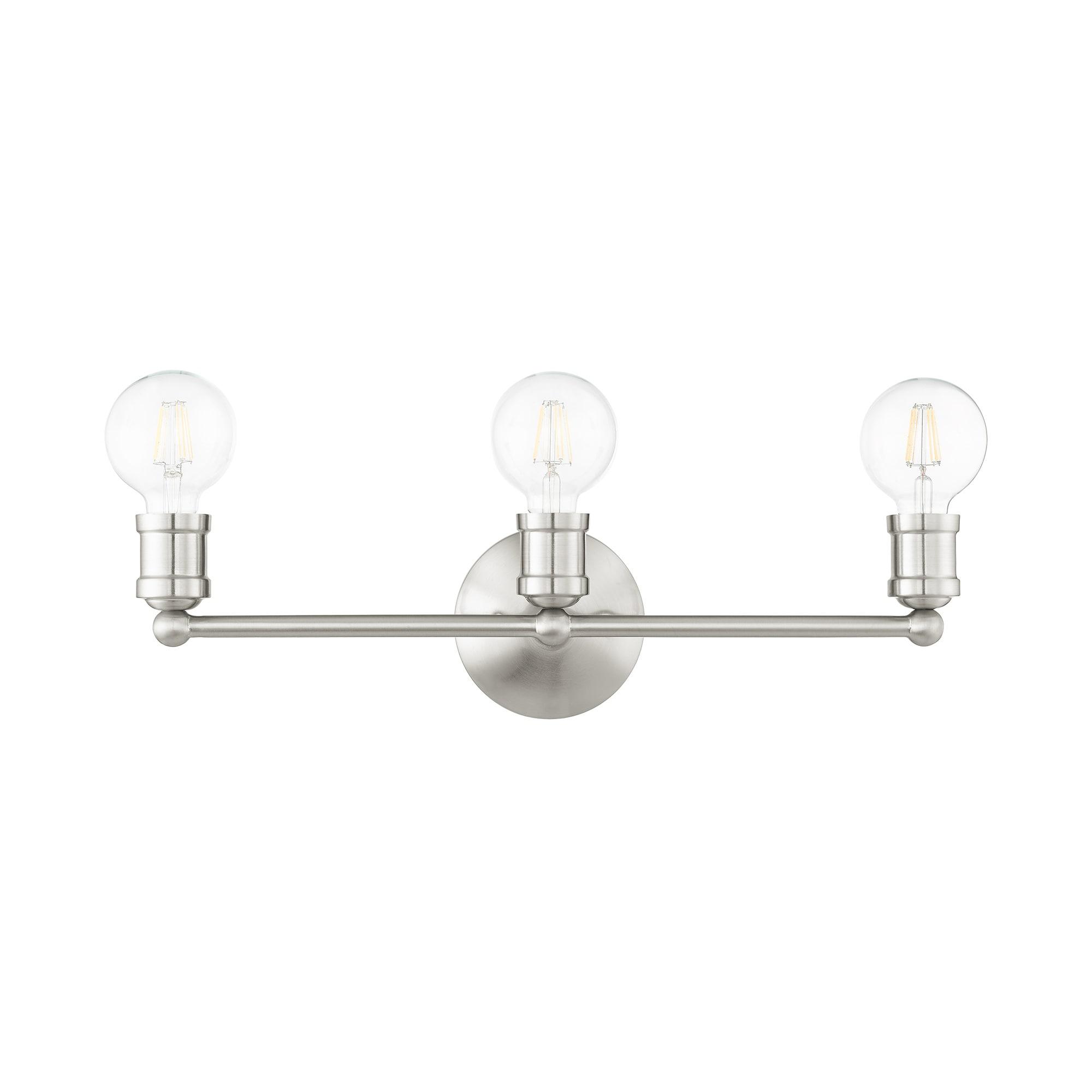 Livex Lighting Lansdale 3 - Light Vanity in  Brushed Nickel