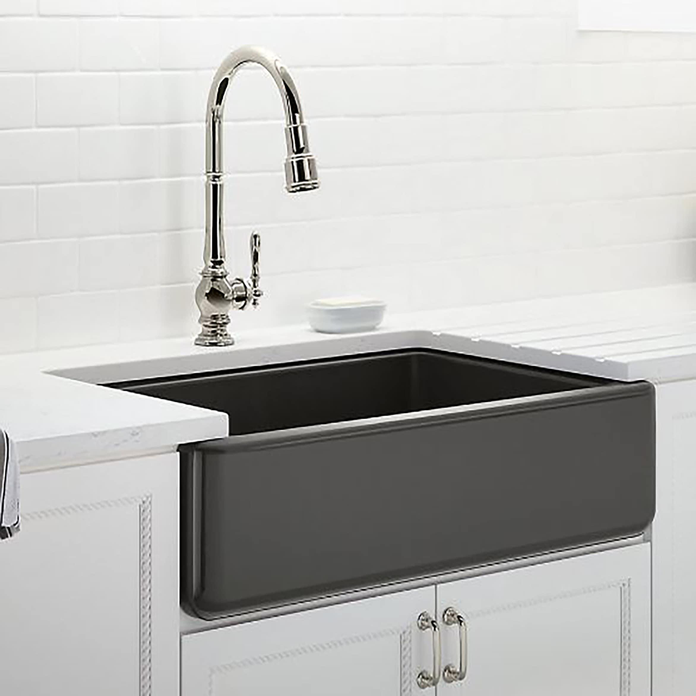 Whitehaven® Self-Trimming 36" L x 22" W Farmhouse Kitchen Sink
