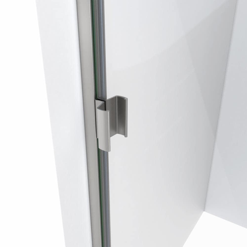 RD 24" W x 66" H Hinged Semi-Frameless Shower Door
