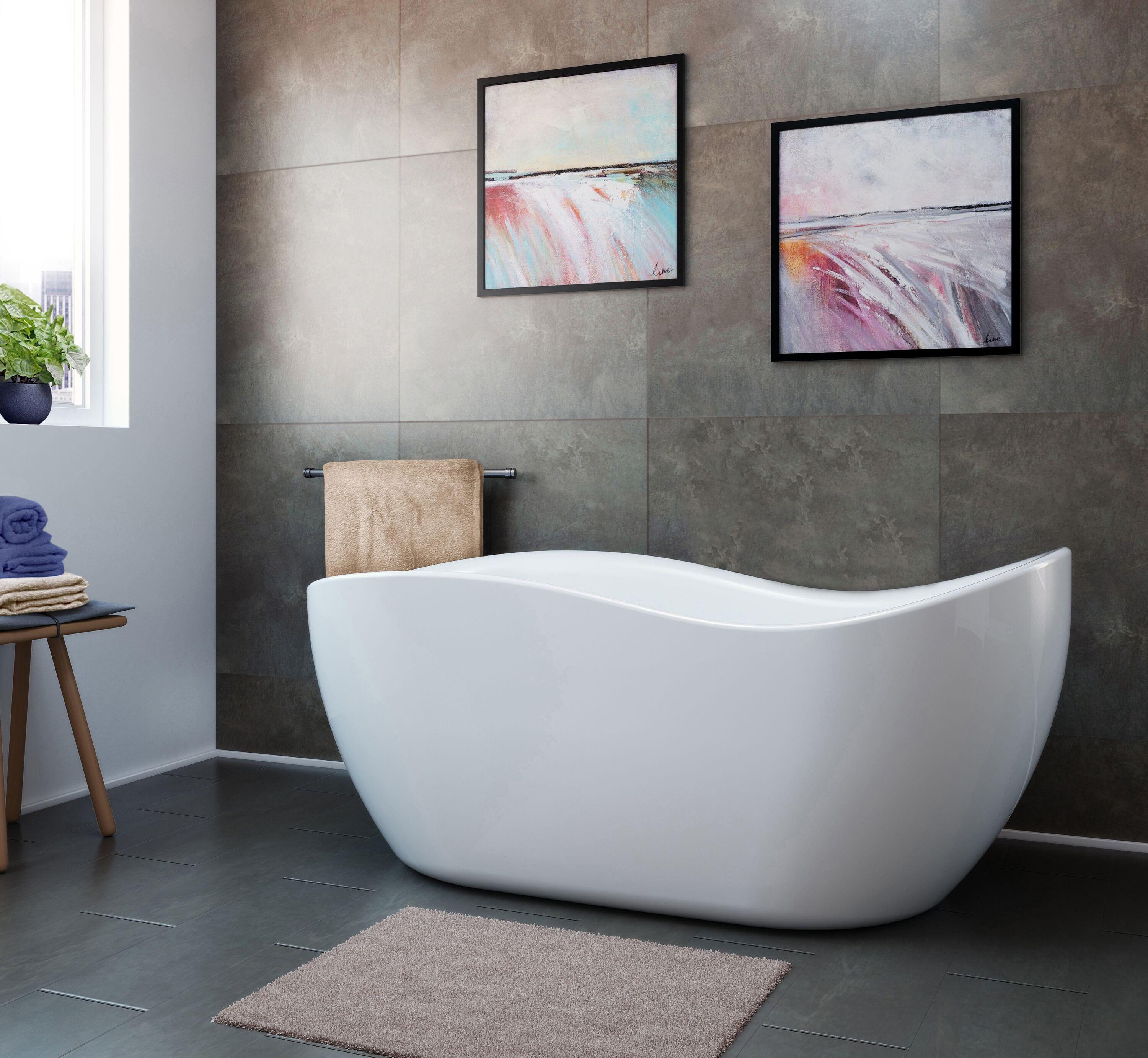 A&E Bath & Shower BT-770-NF 68 in. Axel-No Faucet Freestanding Bathtub