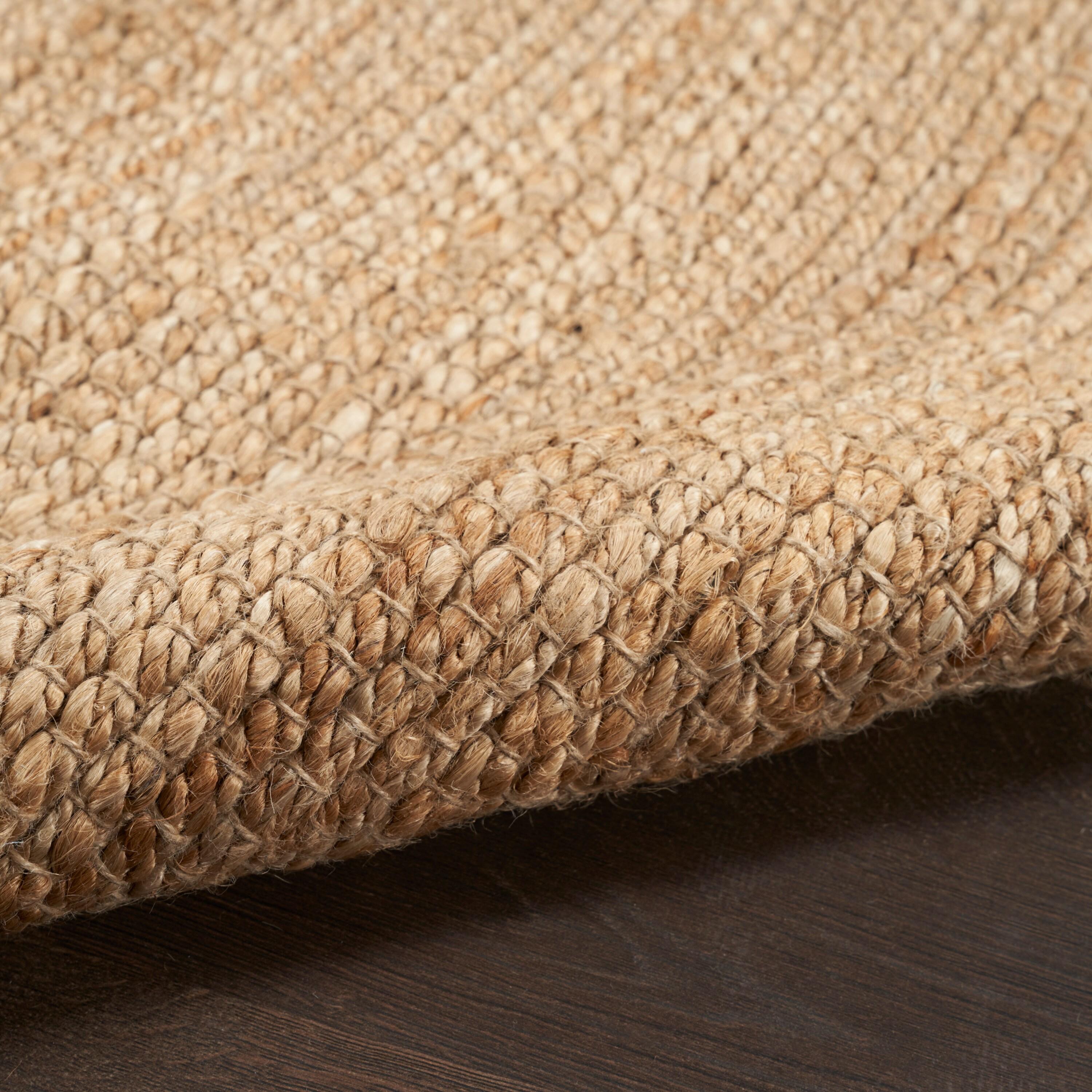 Nourison Hand Woven Natural Jute Rug Natural 8' x 10'