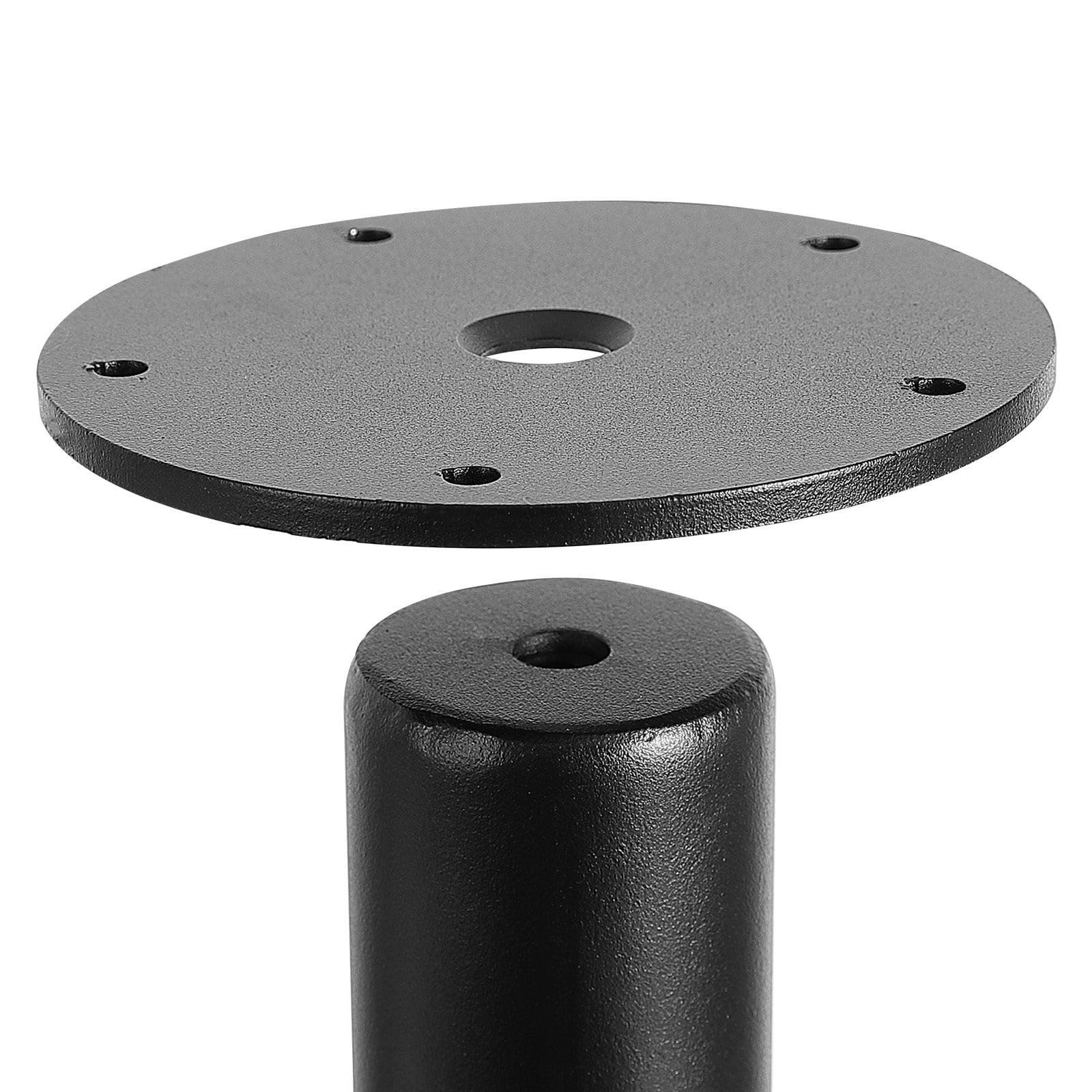 Symple Stuff Adjustable Desk Legs, Reinforced Steel Office Table Furniture legs Set of 4 for DIY, 1200 lbs Load Capacity Heavy Duty Desk Legs, Quick Instalation Legs with Adjustable Foot Cup Black (Set of 4)