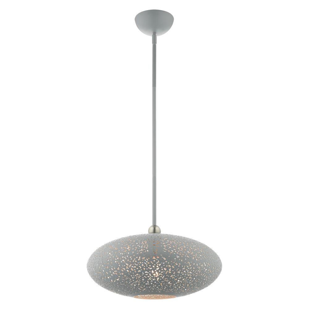 Livex Lighting Charlton 1 - Light Pendant in  Nordic Gray