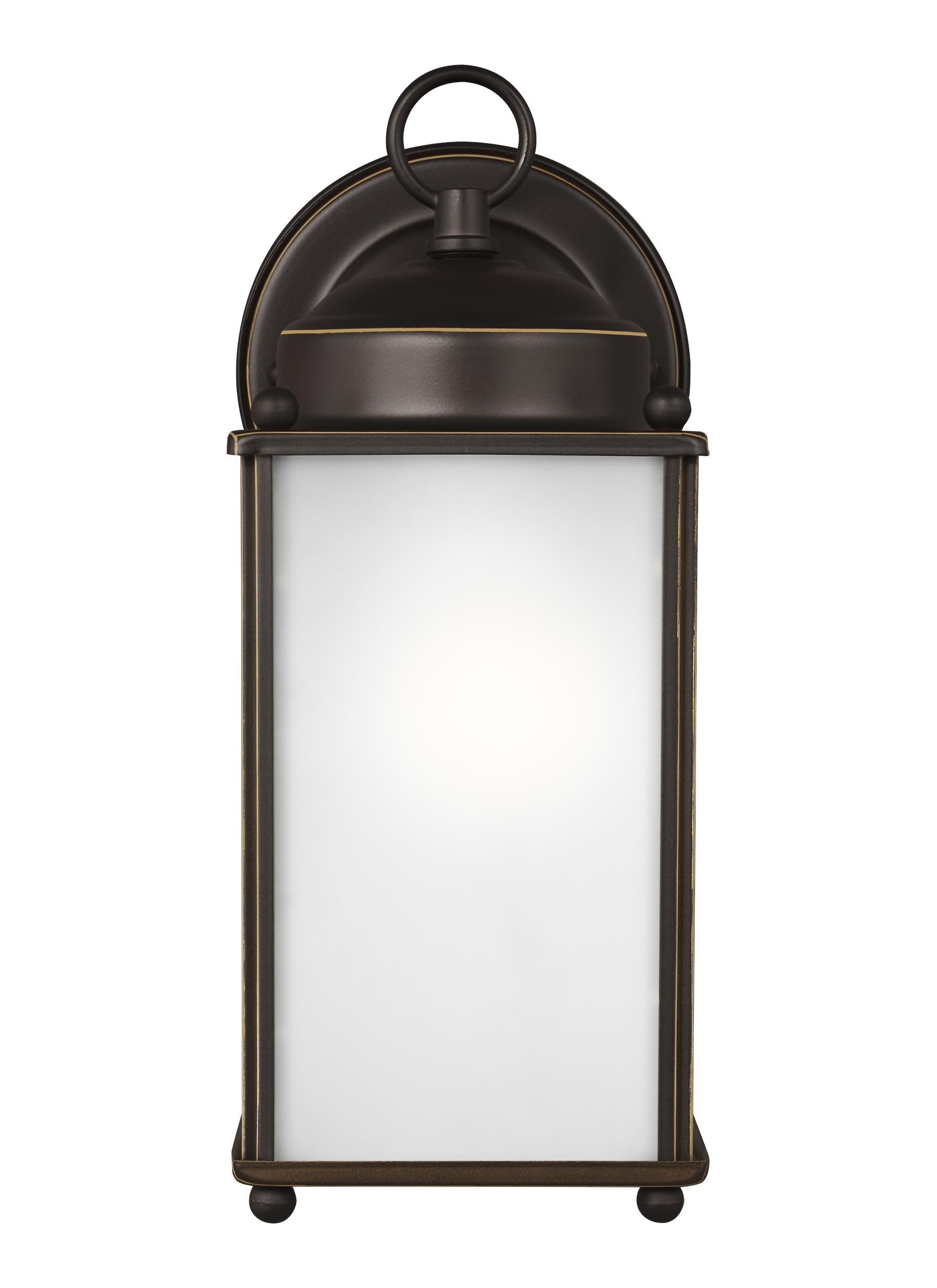 Generation Lighting New Castle 1 -Light 10.25-in H Antique Bronze Hardwired Outdoor Wall Light