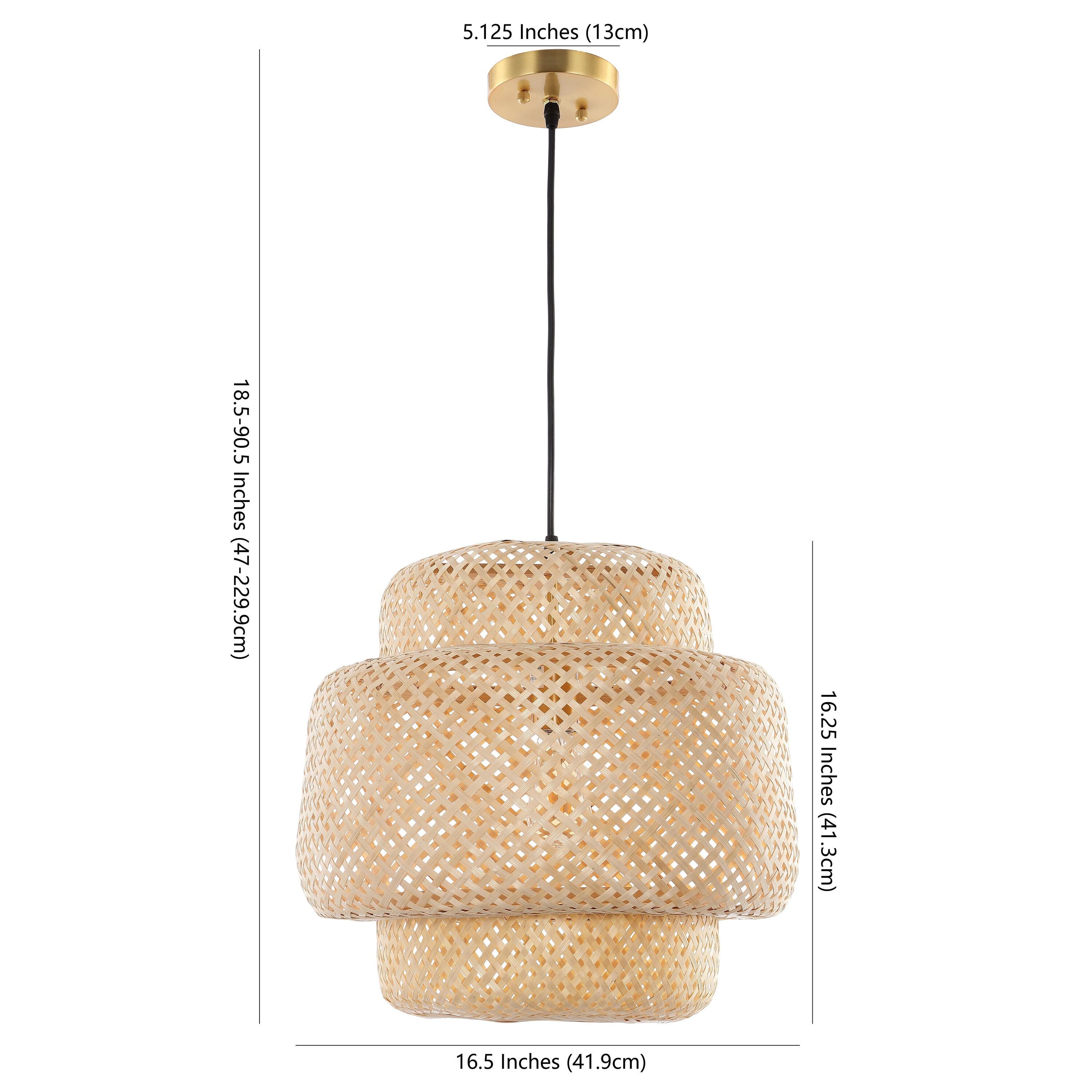 Klara 16.5" Pendant - PND4128 - Natural - Safavieh