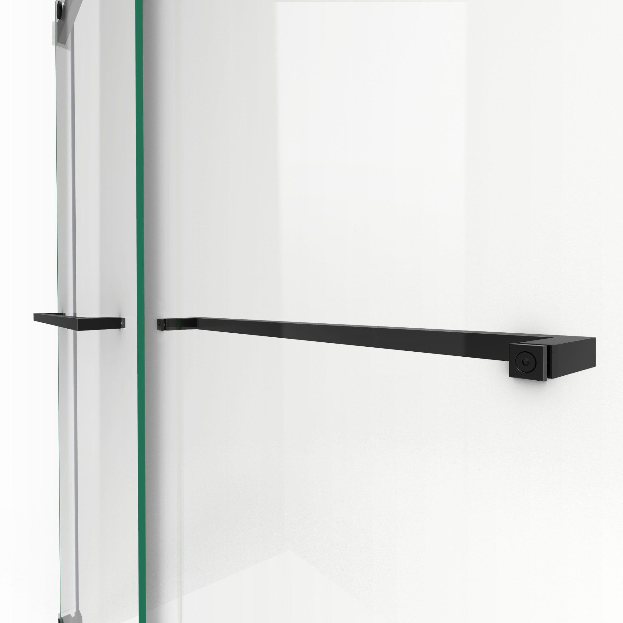 56" - 60" W 76" H Reversible Semi-Frameless Shower Door with ClearMax Technology