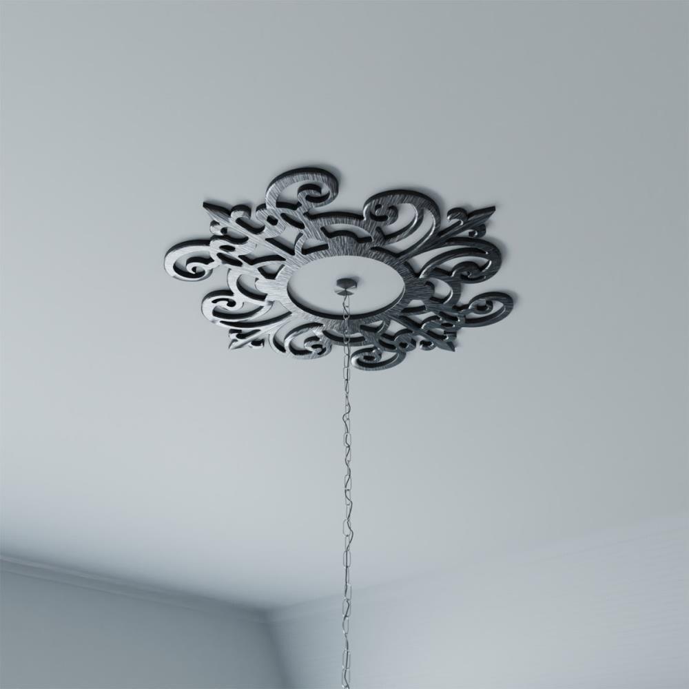 20"OD x 6 1/2"ID x 1/2"P Dijon Architectural Grade PVC Pierced Ceiling Medallion, Gold