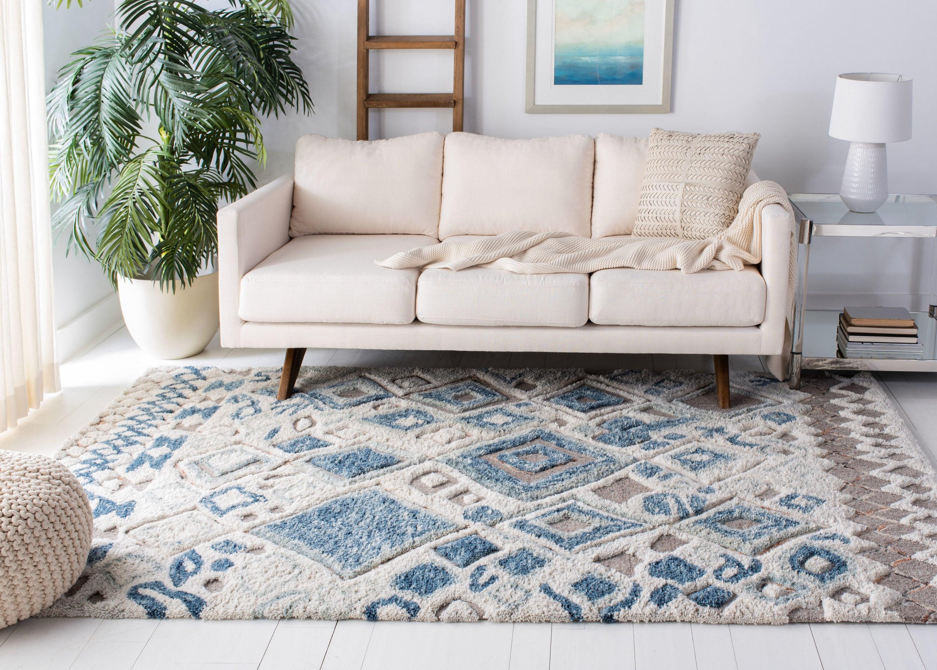 Adelone Shag Hand Tufted Wool Southwestern Rug