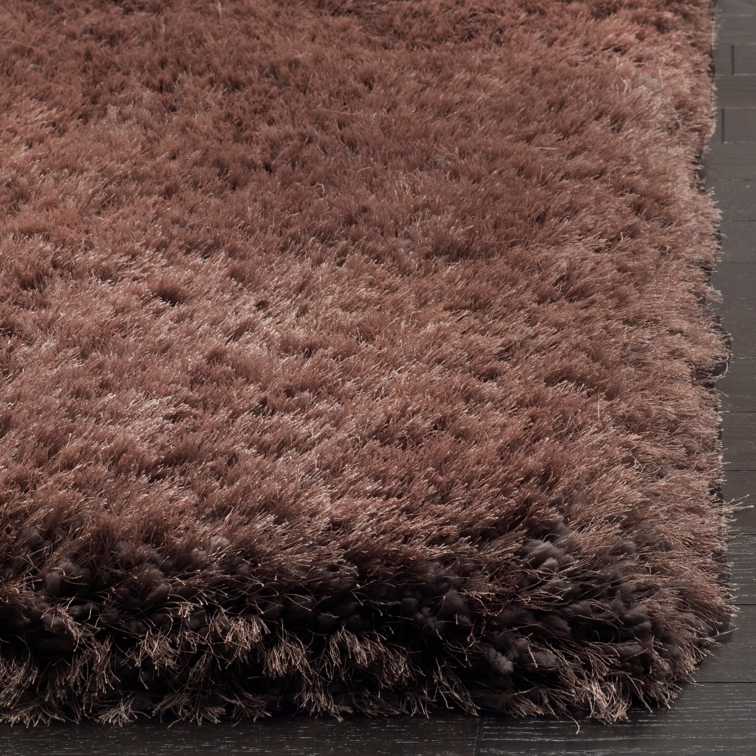 Luxe Shag SGX160 HAND TUFTED Area Rug - Brown - 8'x10' - Safavieh.