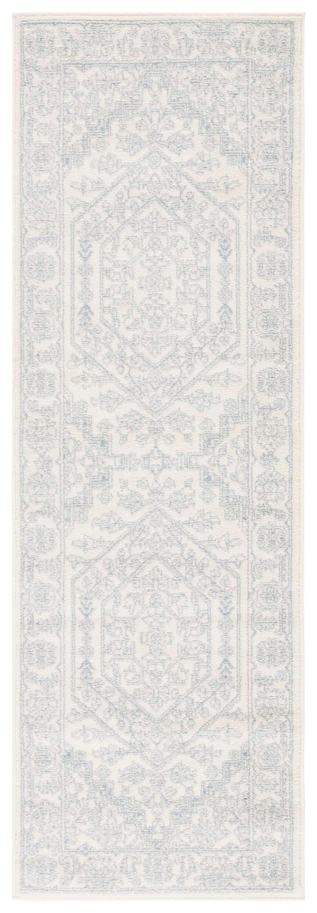 Adirondack ADR108 Power Loomed Runner Rug - Ivory/Slate - 2'6"x8' - Safavieh.