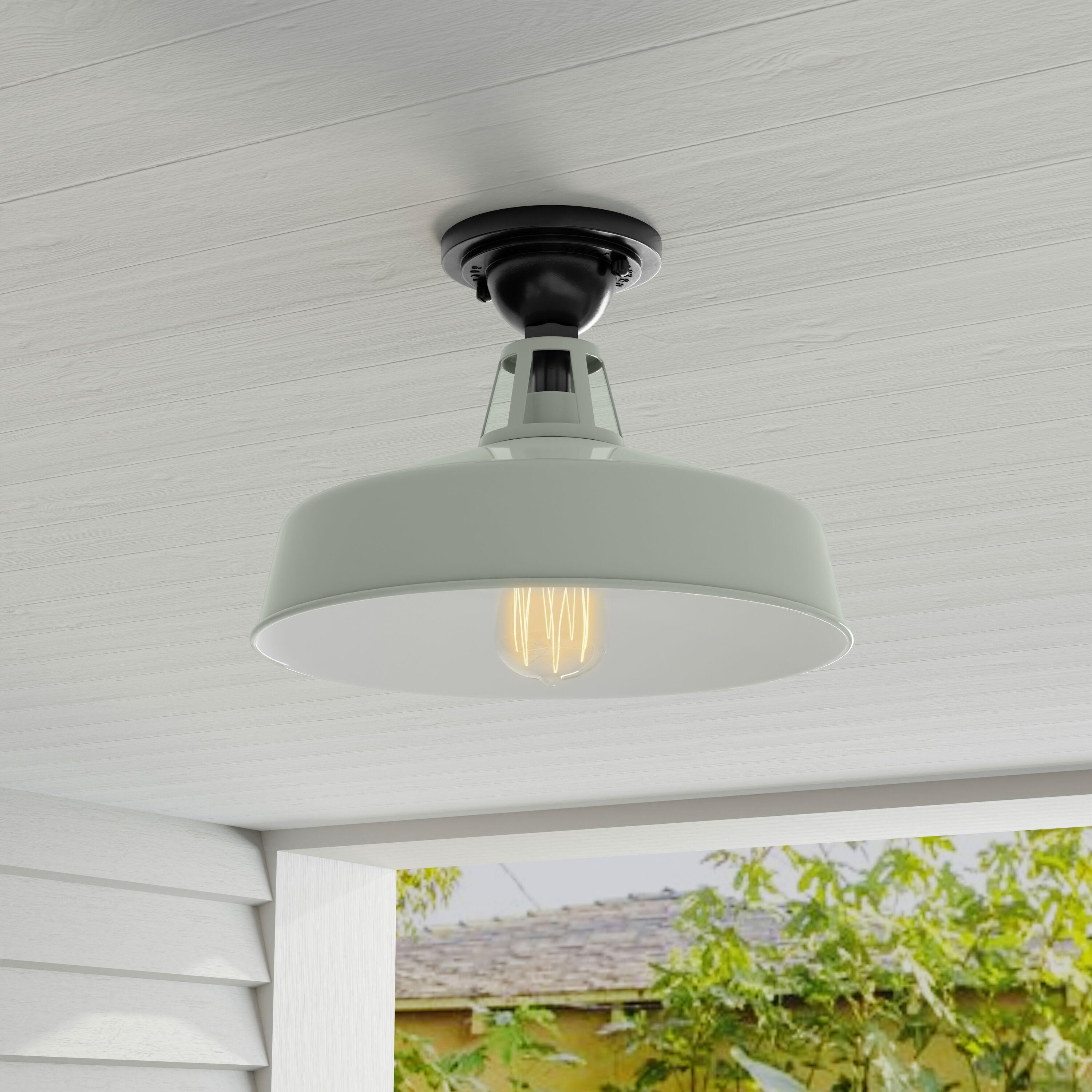 Cedar Springs Collection Pistachio One-Light Semi-Flush Mount