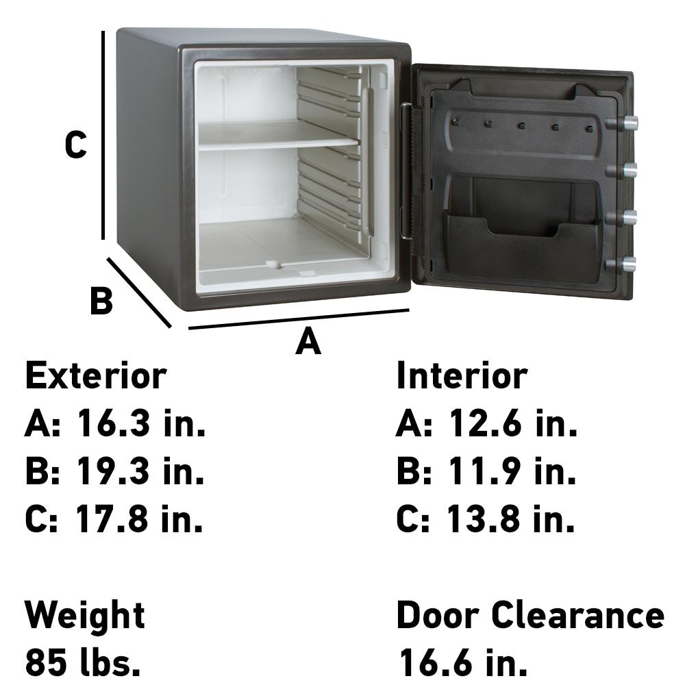 Sentry Safe SEN Fire-Safe with Digital Keypad Access, Gunmetal