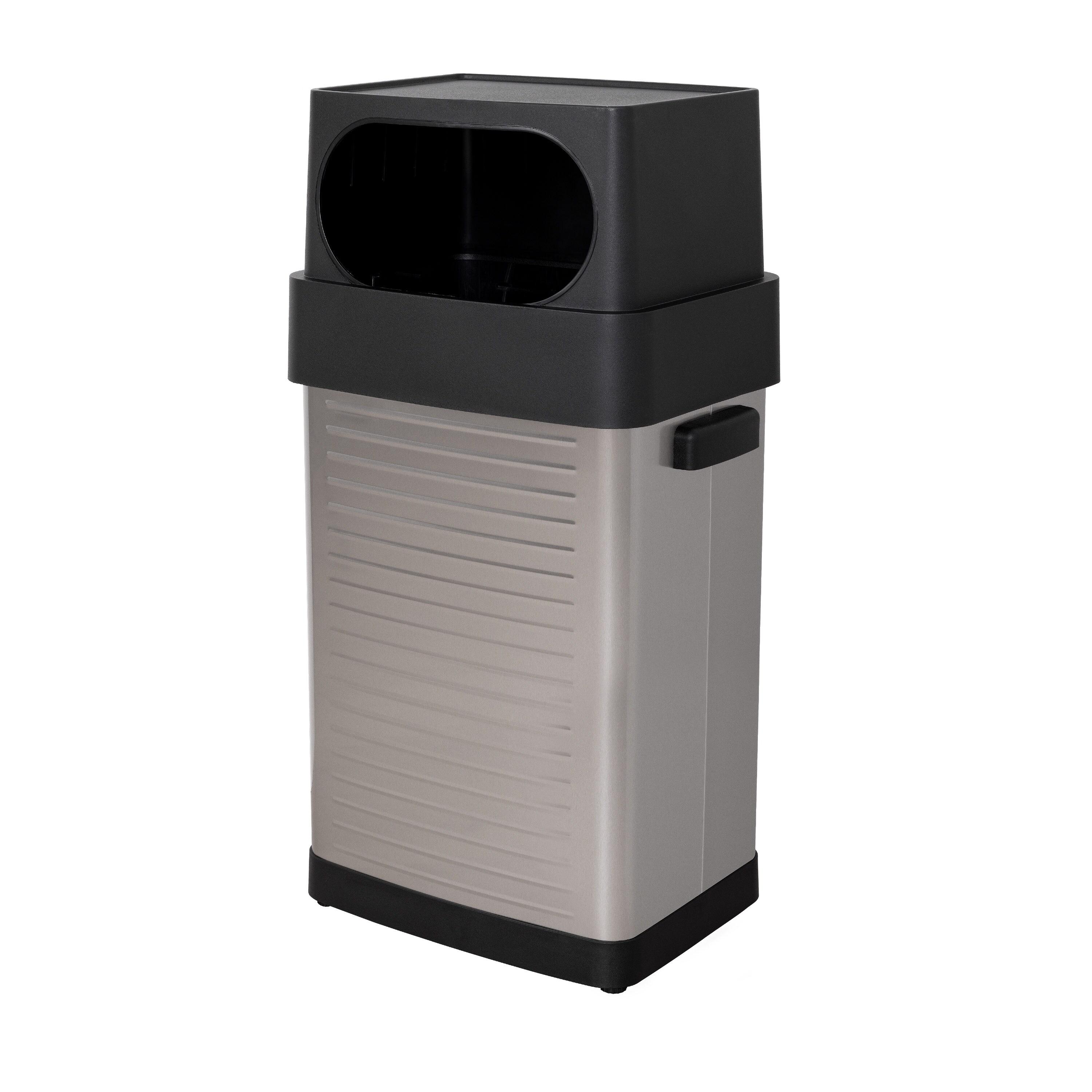 Seville Classics UltraHD 17-Gal. Commercial Stainless Steel Trash Bin