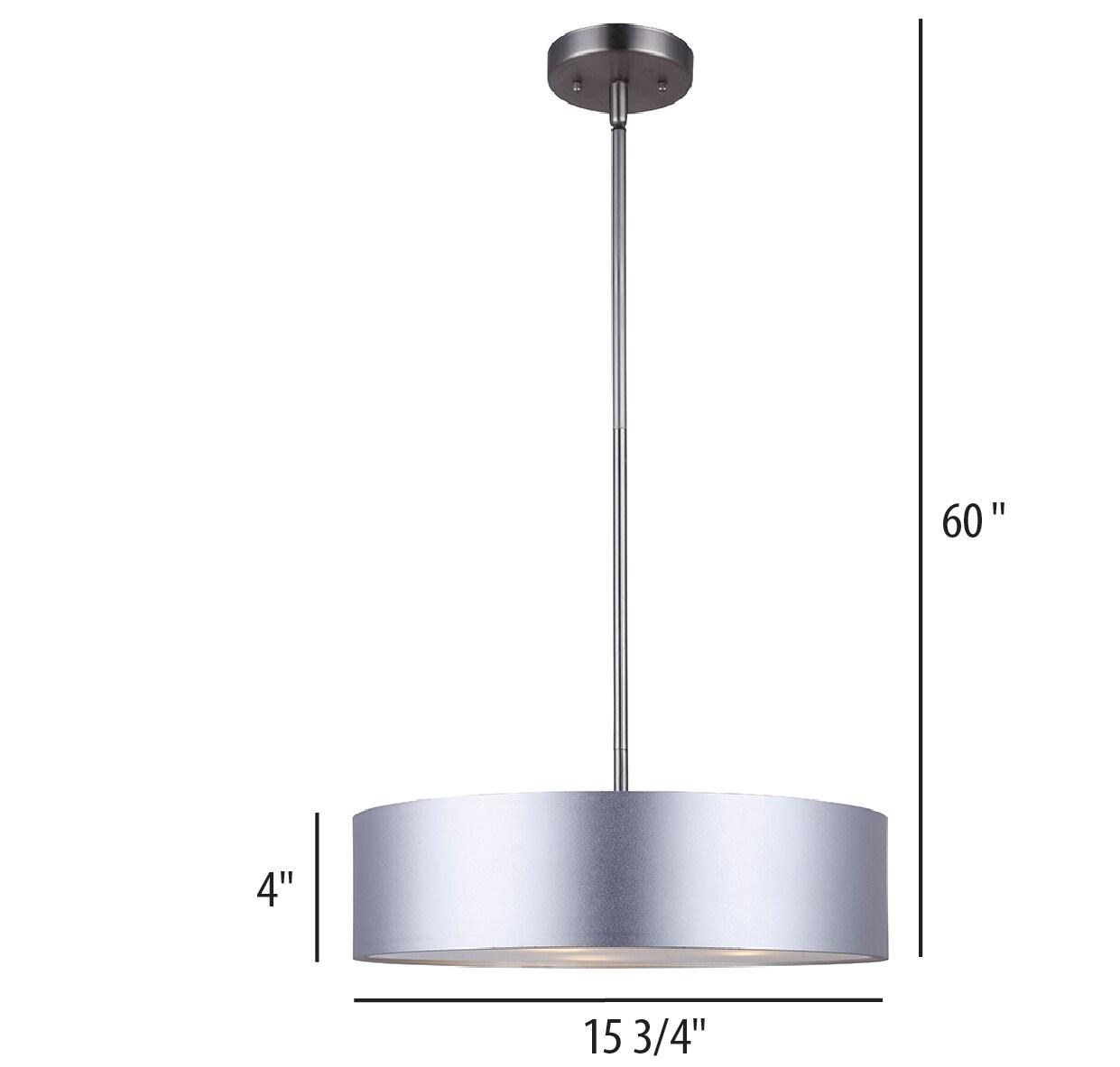CANARM LTD. IPL318A03AL Dexter 3 Light, Aluminum Finish Pendant