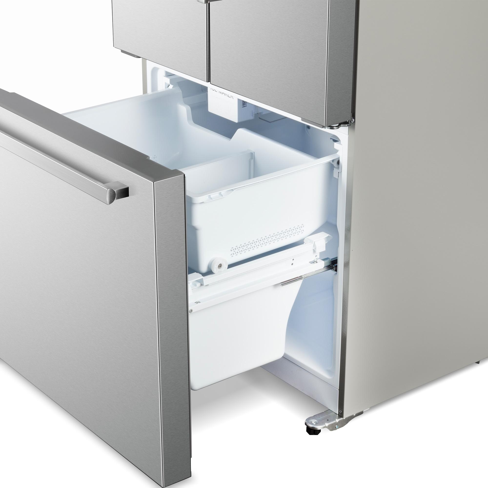 30 in. 17.5 cu. ft. Counter Depth 3-Door French Door Refrigerator with Freezer Drawer in Fingerprint Resistant Stainless Steel