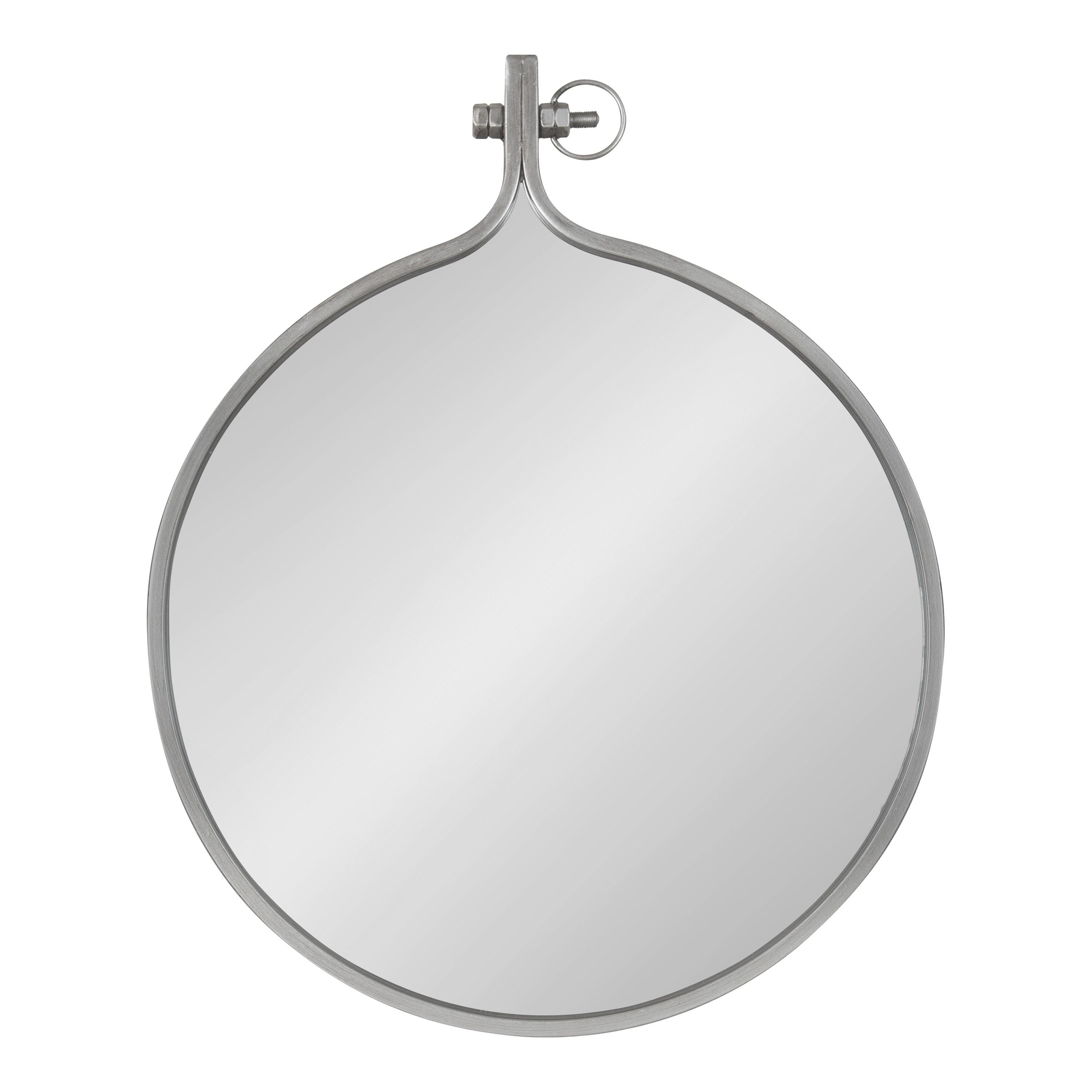 23.5" x 28.5" Yitro Irregular Wall Mirror Silver - Kate & Laurel All Things Decor: Vintage Farmhouse Style, Easy to Hang