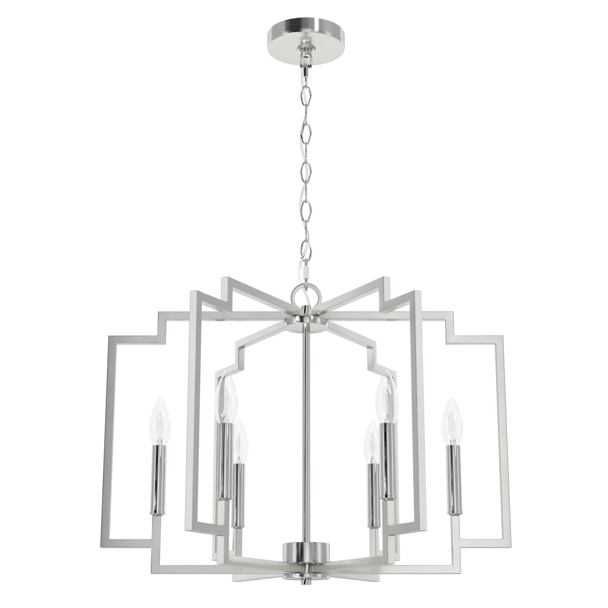 Hunter Fan Hunter 30 Inch Zoanne 6 Light Chandelier Ceiling Light Fixture
