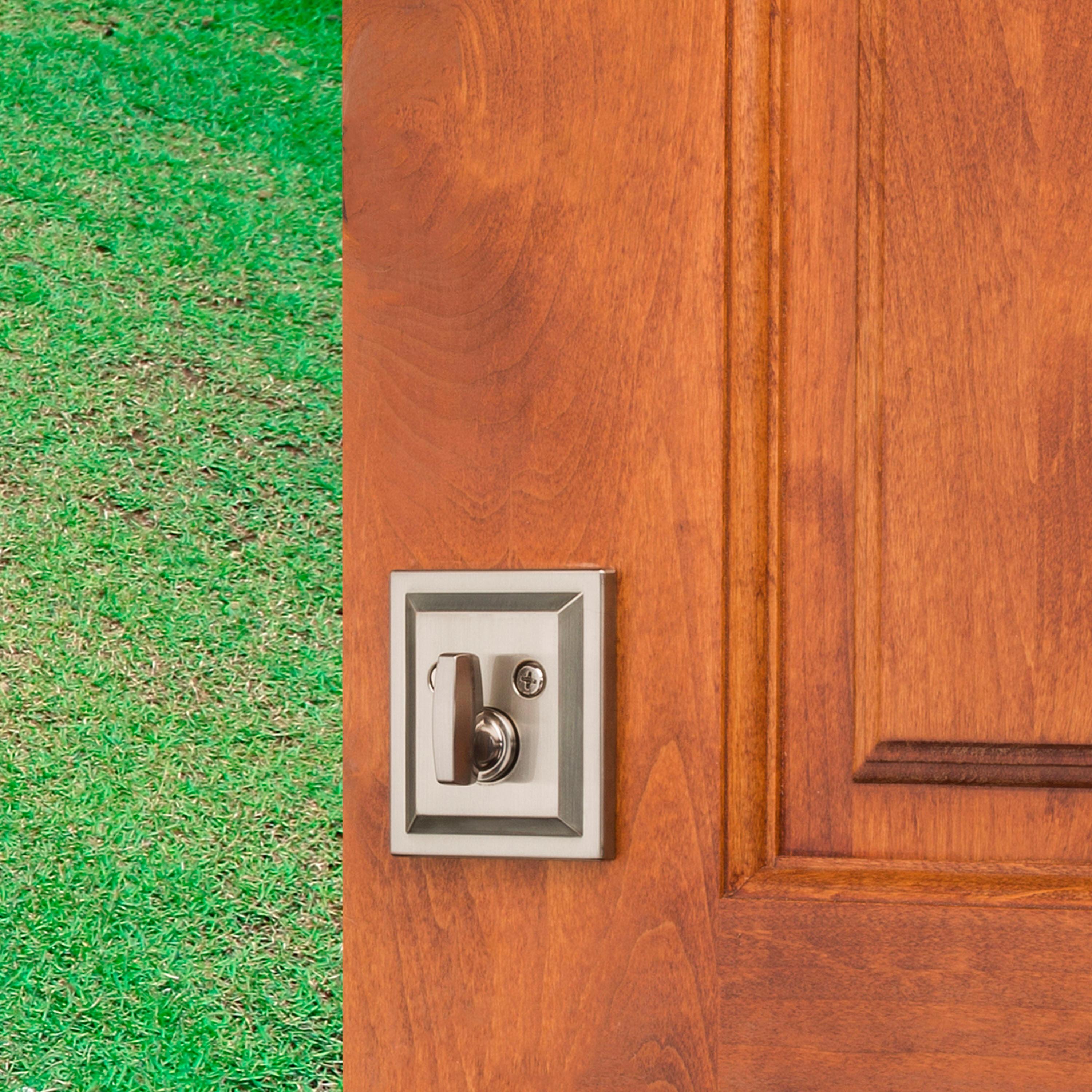 Baldwin 380SLB15SMTCPRCAL Torrey Pines 380 Rectangular Low Profile Single Cylinder Deadbolt with SmartKey