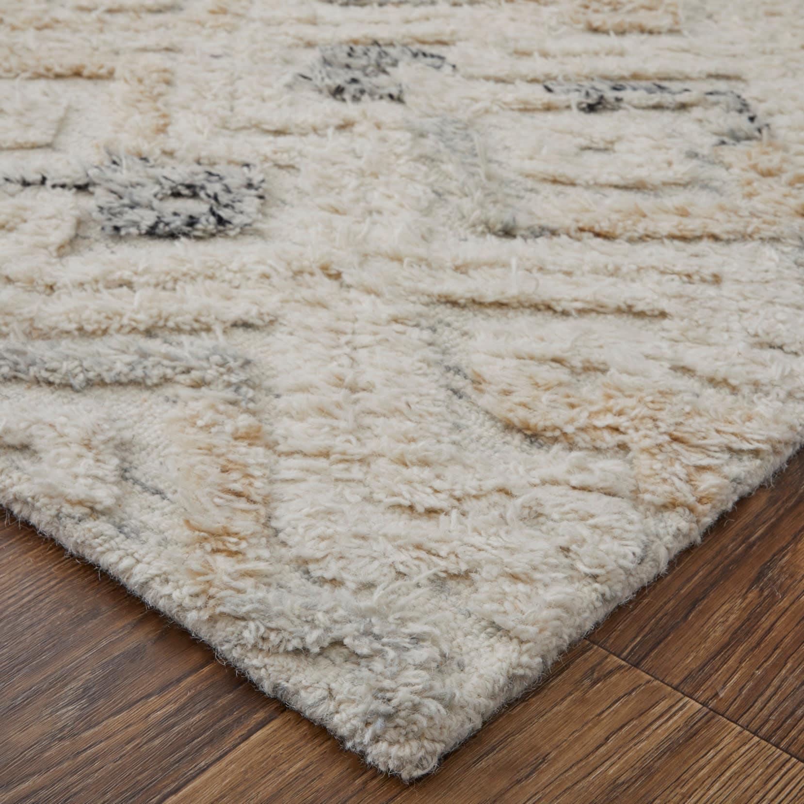 Nomadic Blue Diamond 8' x 10' Hand Tufted Wool Area Rug