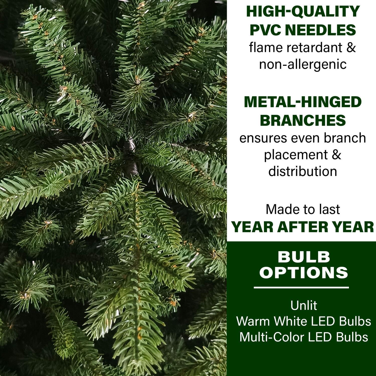 Fraser Hill Farm Fraser Hill Farm Unlit Traditional Oregon Pine Artificial Christmas Tree