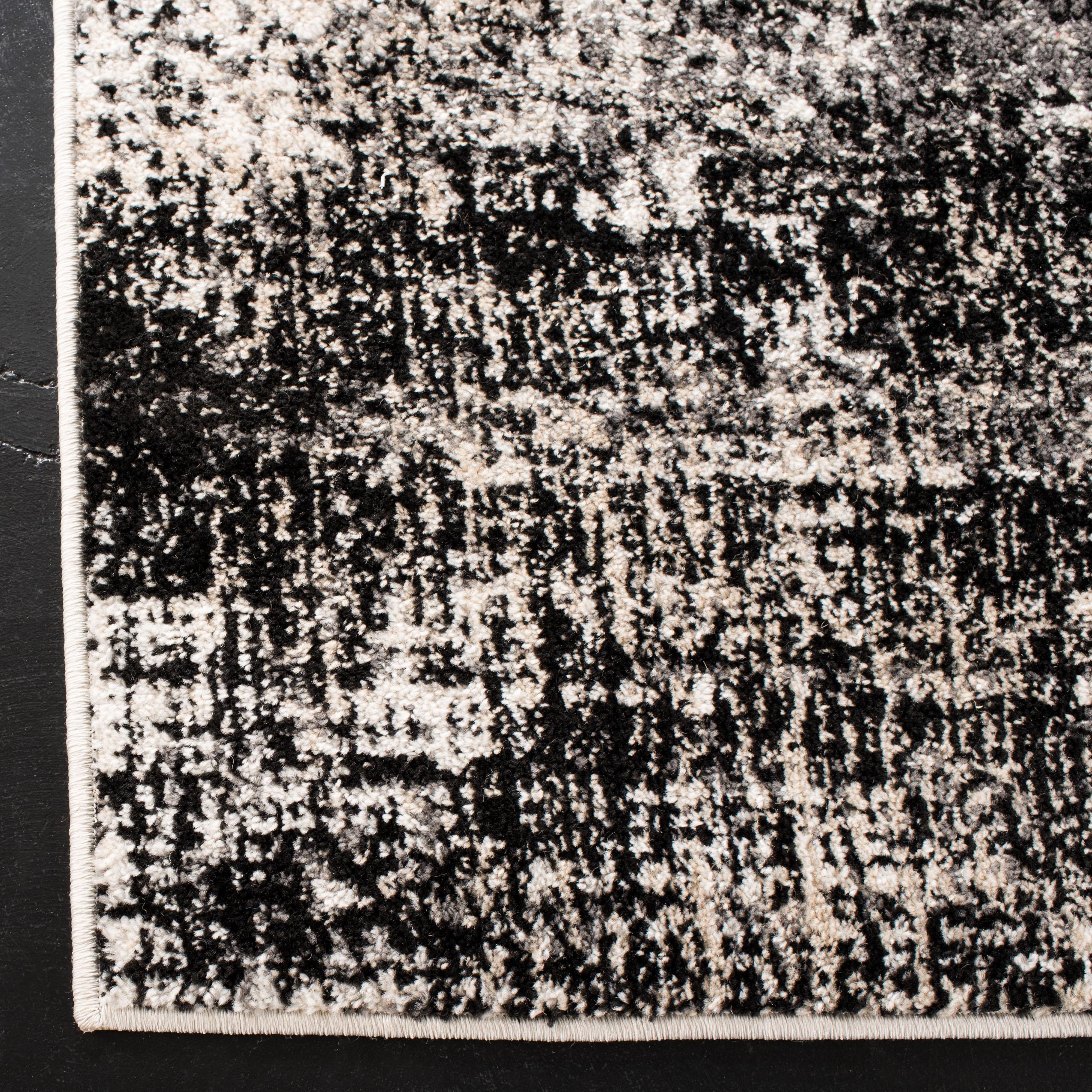 Adirondack ADR207 Machine Made Indoor Area Rug - Silver/Black - 9'x12' - Safavieh