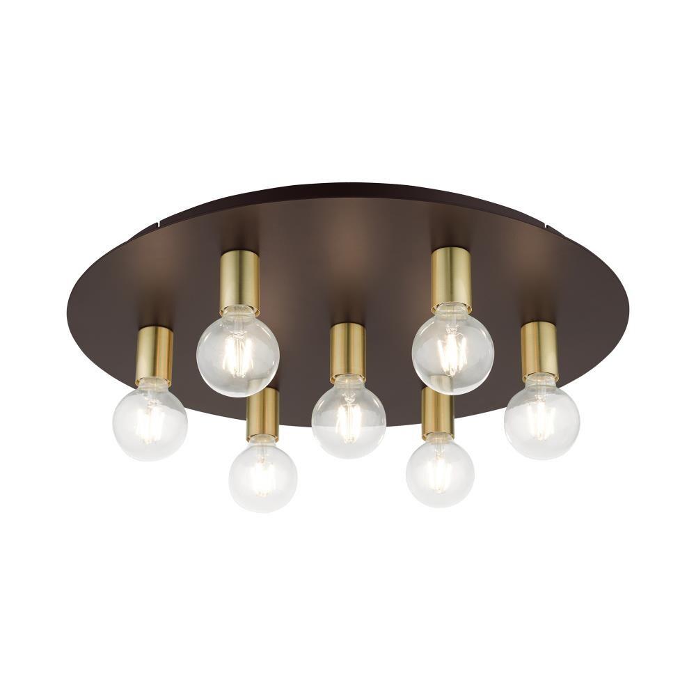Livex Lighting Hillview 7 - Light Flush Mount in  Bronze