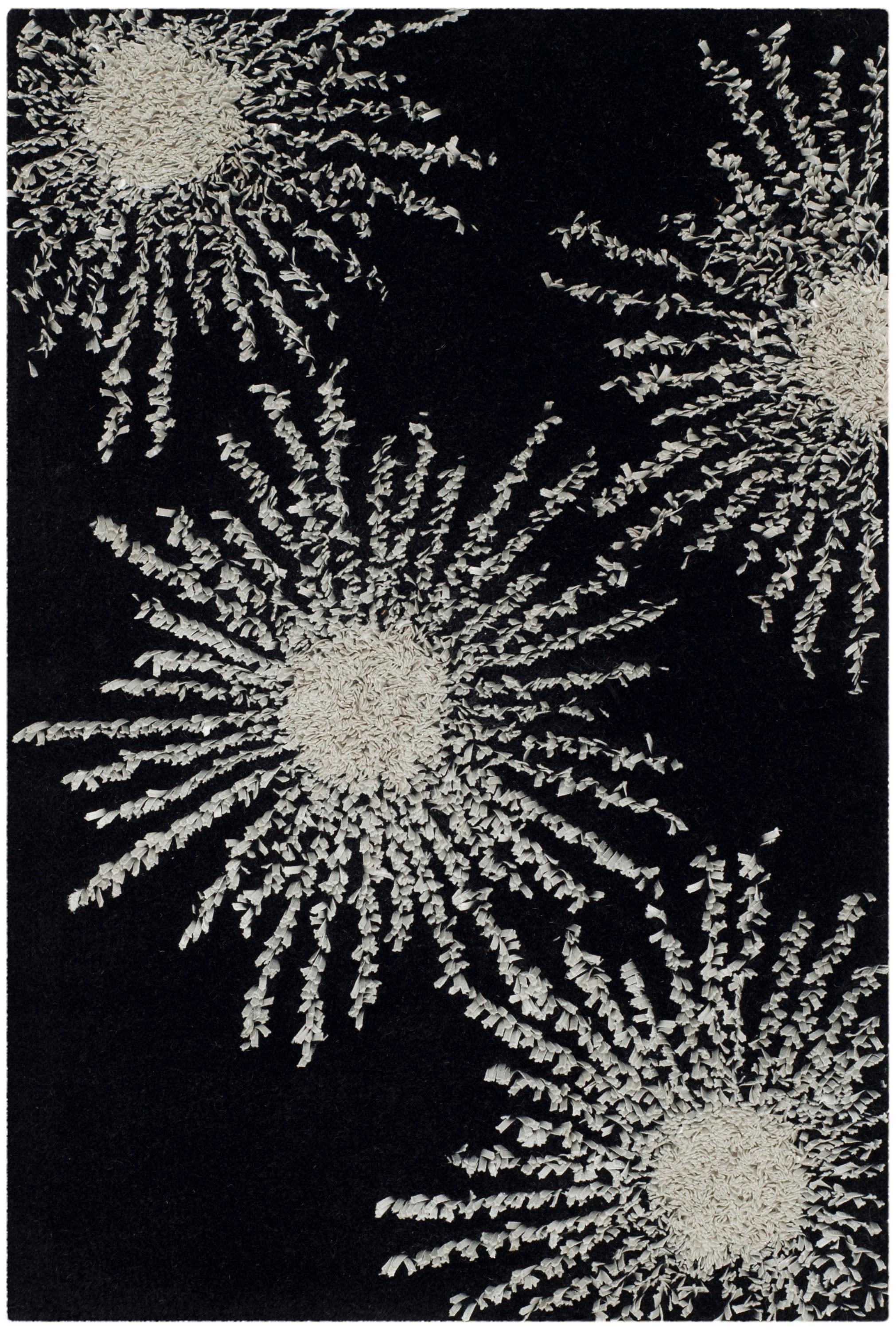 Soho SOH712 Hand Tufted Indoor Accent Rug - Black/White - 2'x3' - Safavieh.