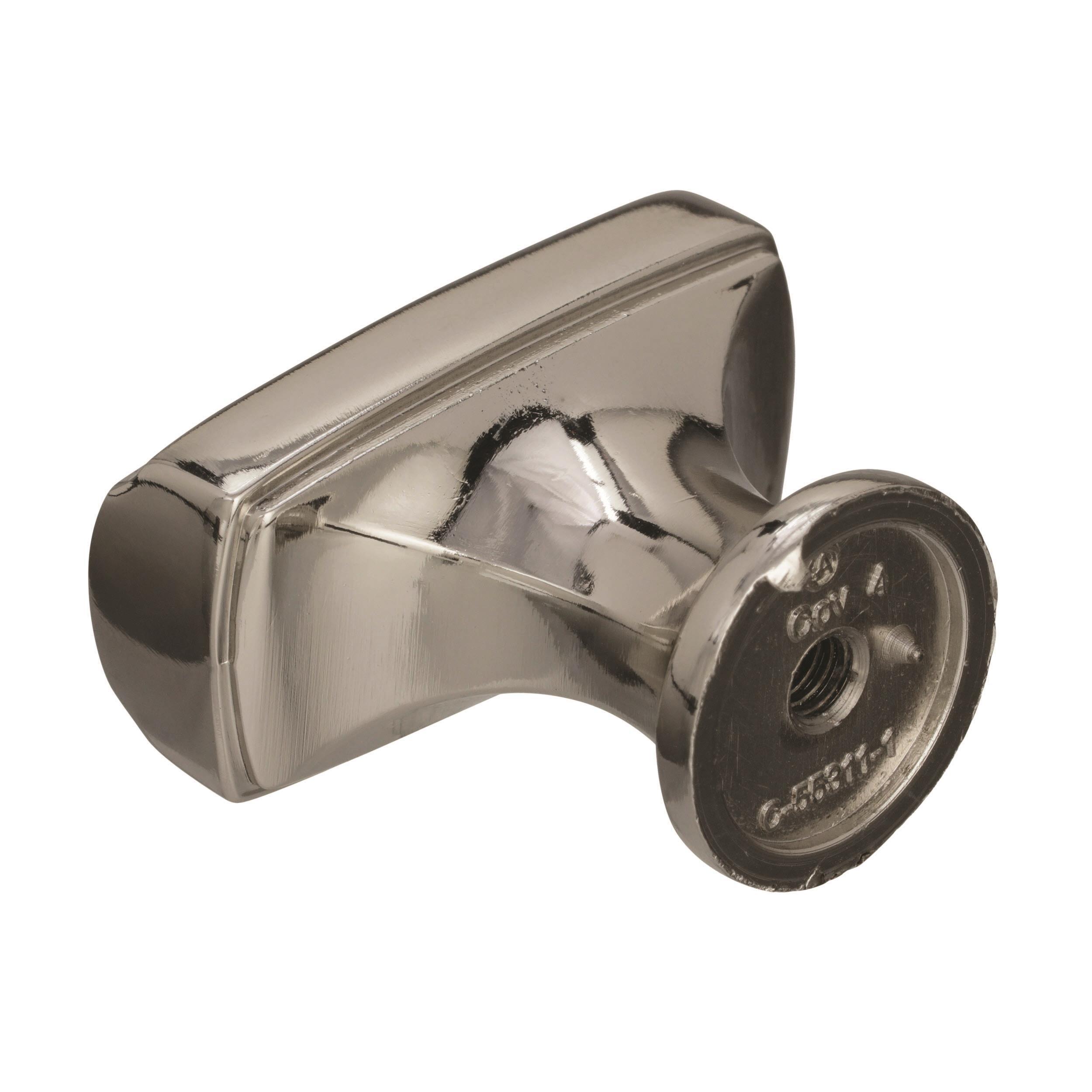 Amerock Highland Ridge 1-3/8 inch (35mm) Length Polished Nickel Cabinet Knob