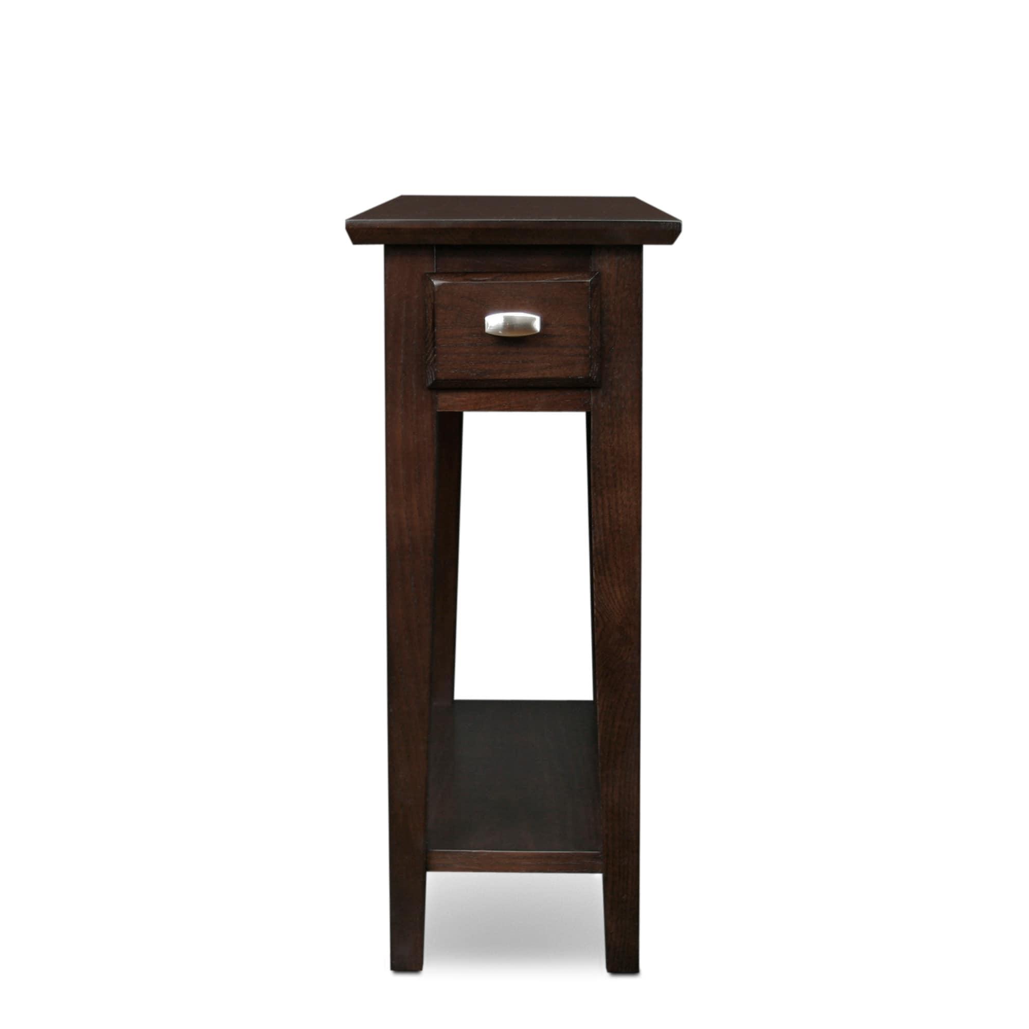 Design House Chairside Table in Chocolate Oak