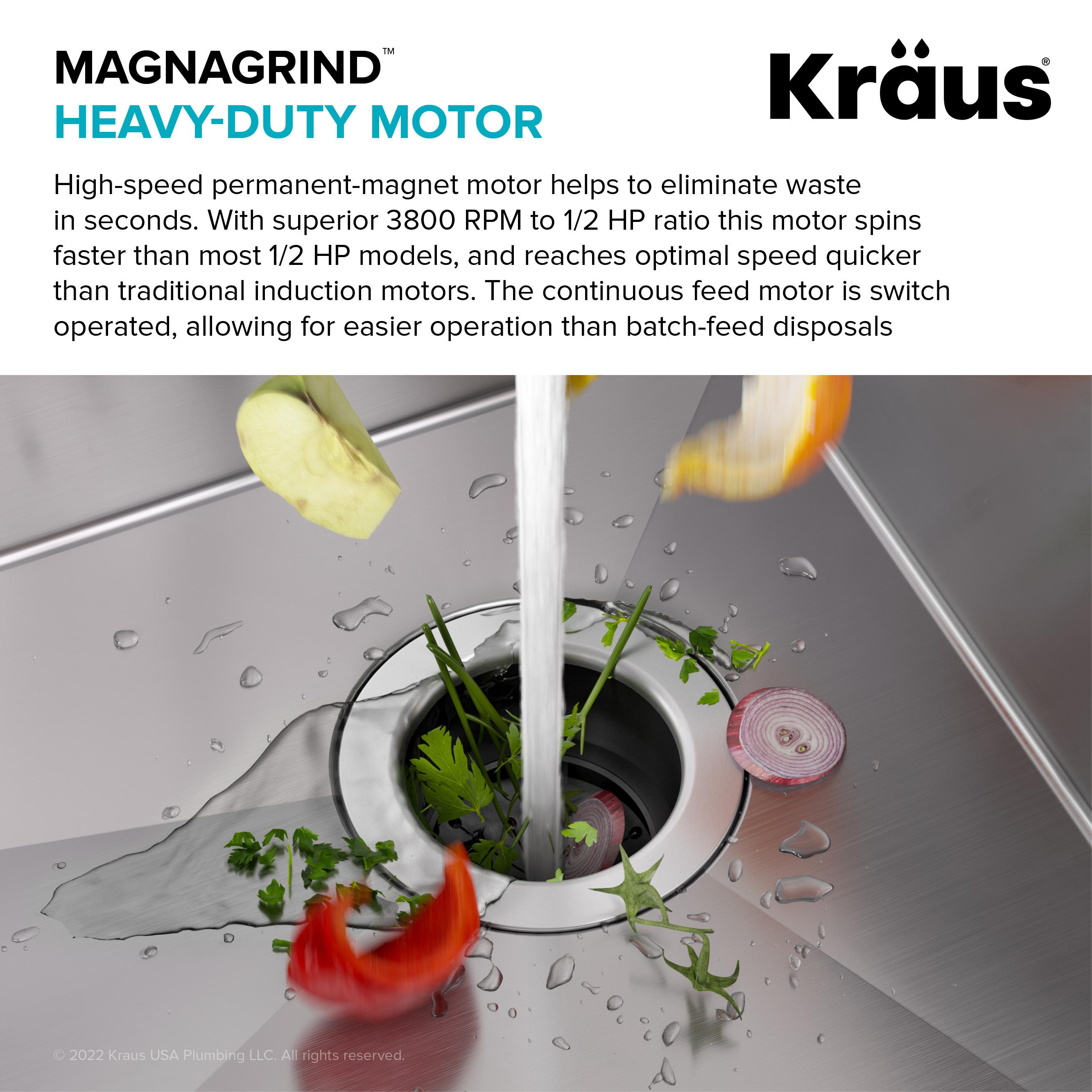 WasteGuard 1/2 HP Continuous Garbage Disposal