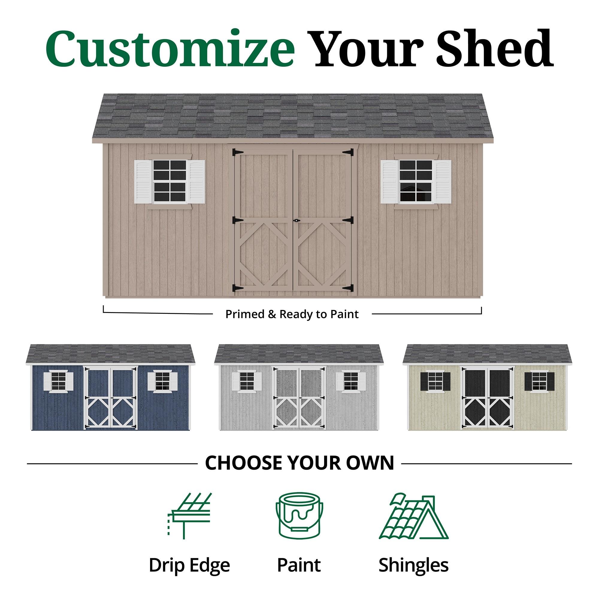 Little Cottage Co. Classic Workshop Outdoor Wood Storage Shed