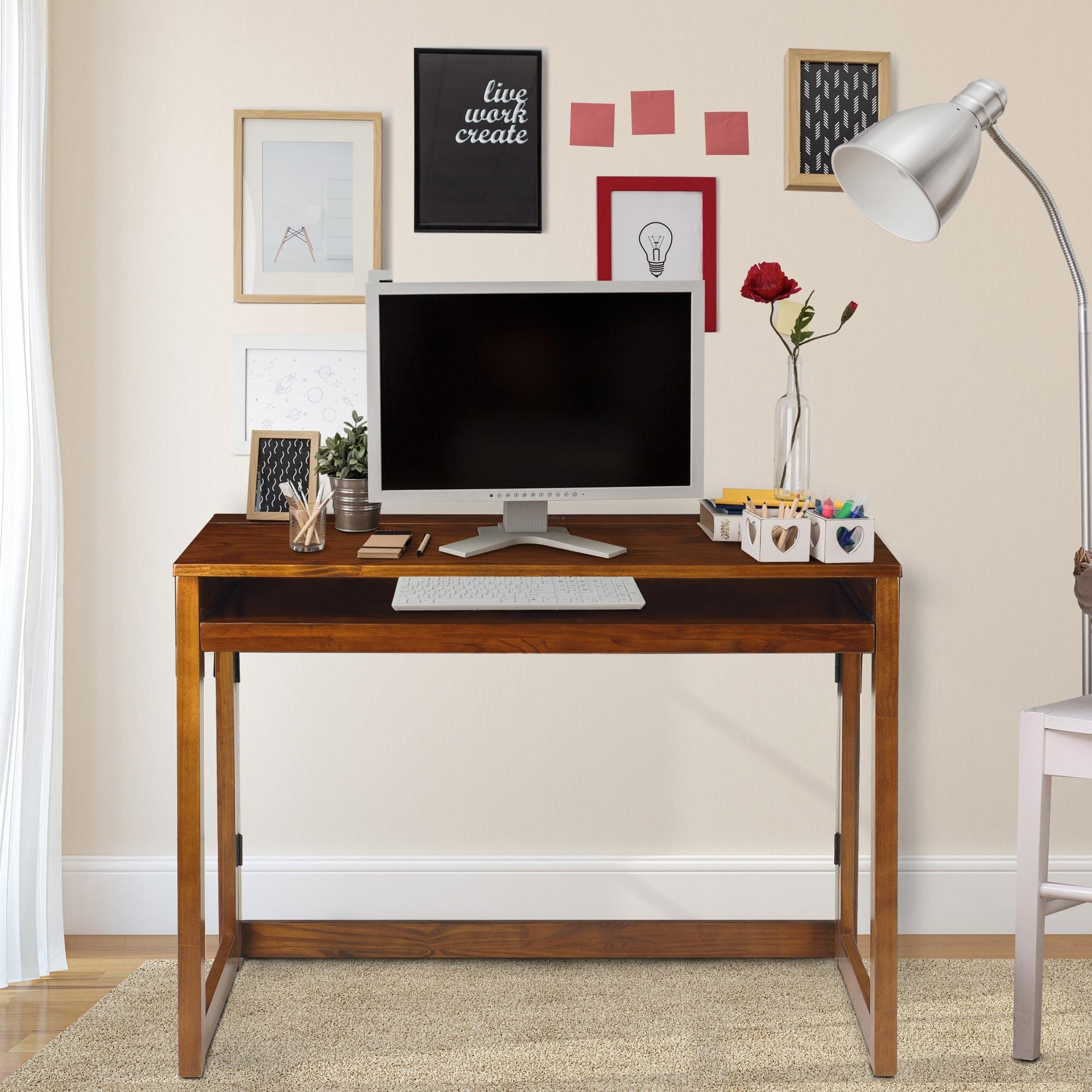 Yu Shan Co USA Ltd Modern Folding Desk with 4 USB Ports