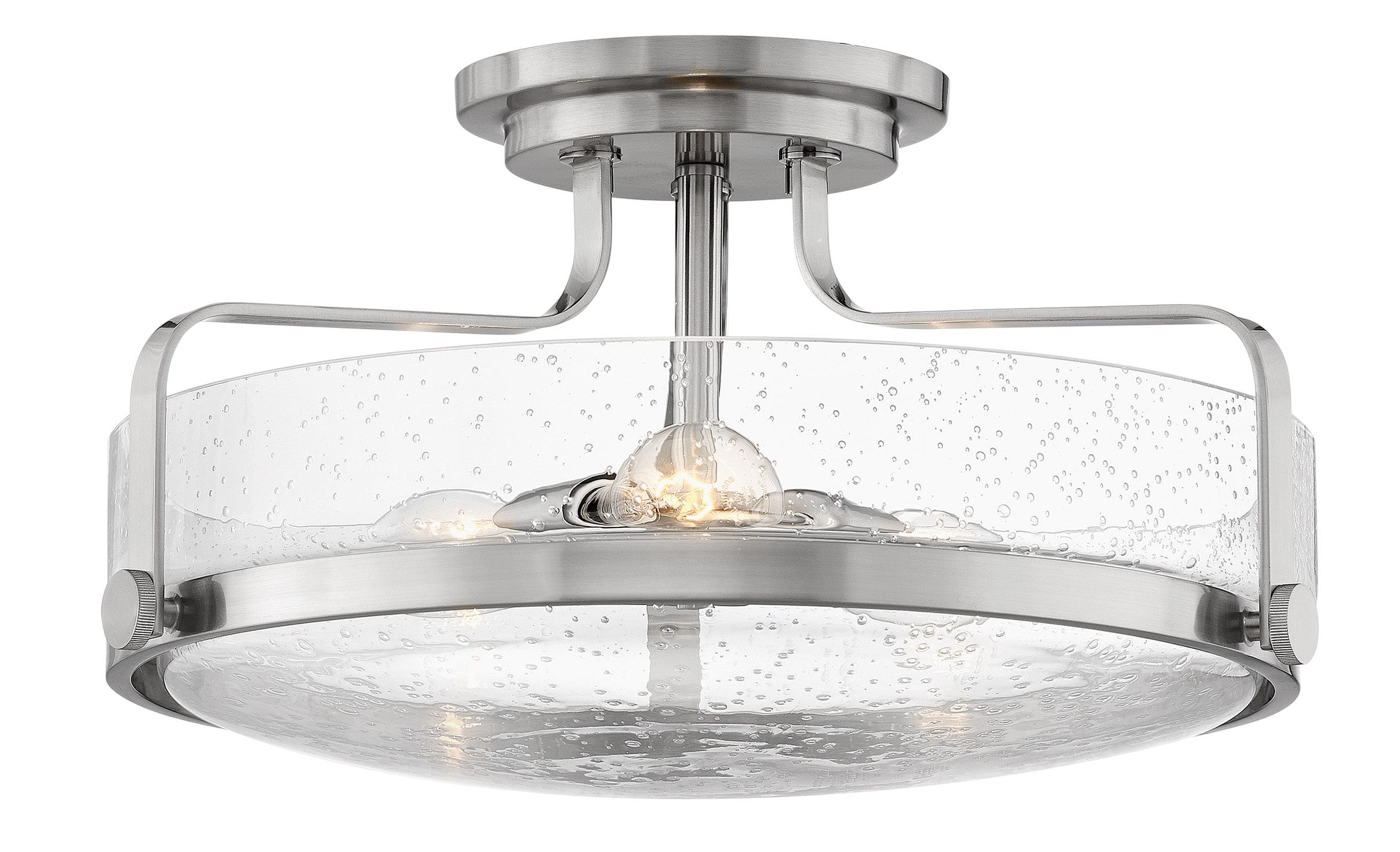 Harper 3-Light Semi-Flush Mount Retro Ceiling Light