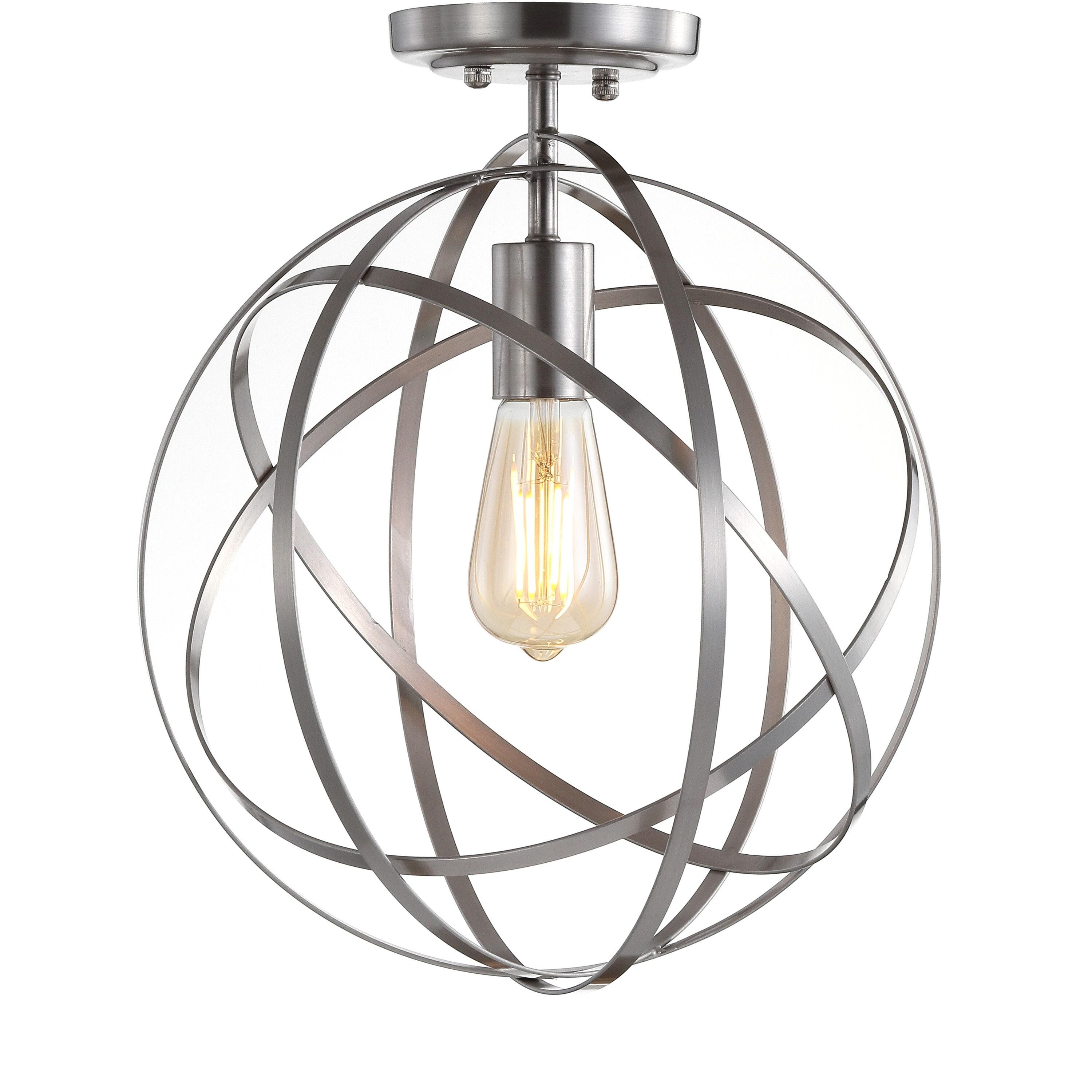 Alma 13" Metal LED Flush Mount, Nickel