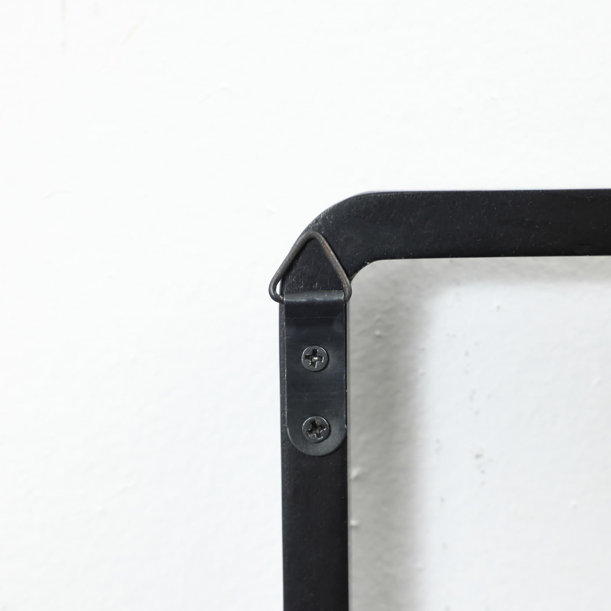 LuxenHome Black Wood 4-Hook Skyscraper Wall-Mounted Coat and Towel Rack