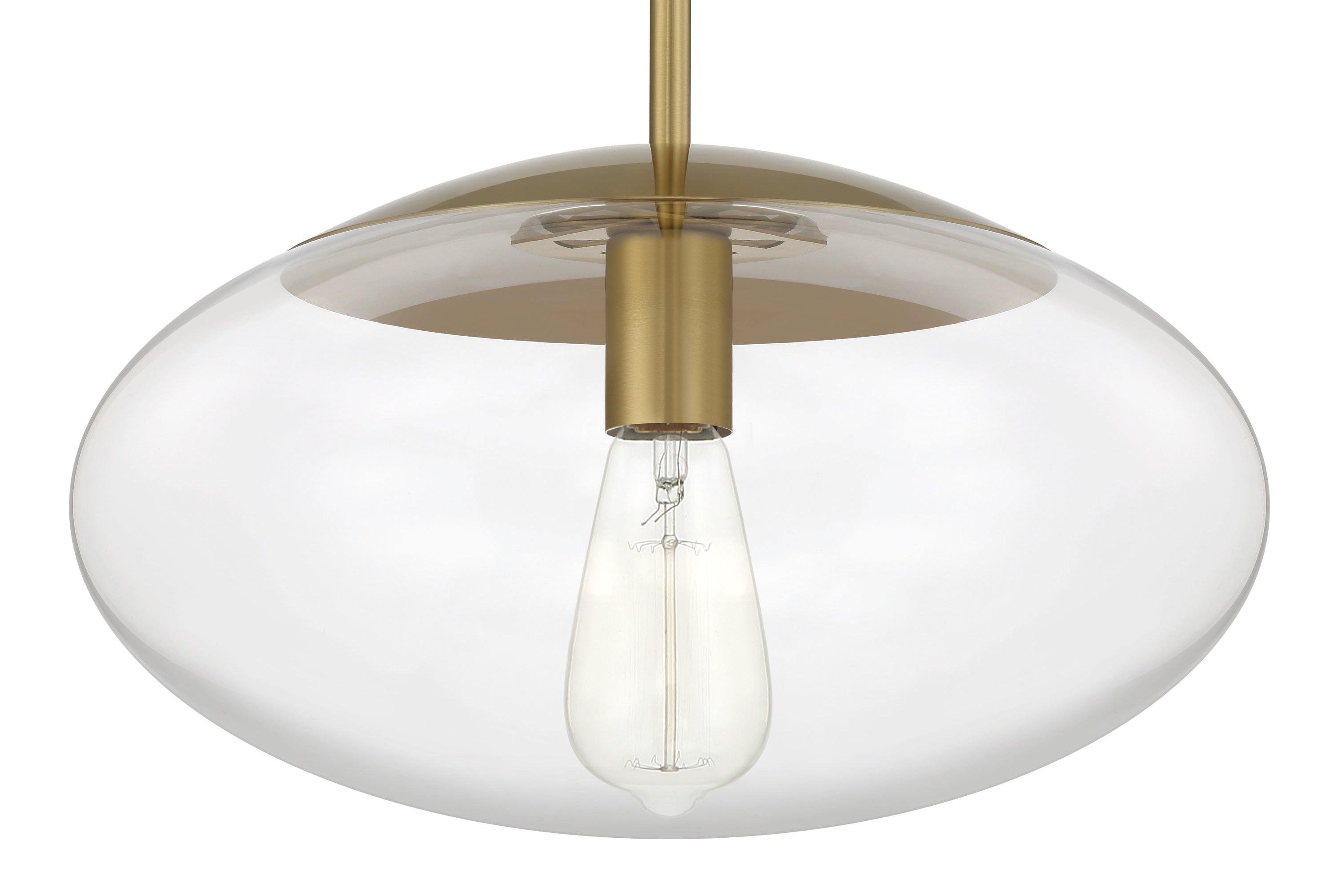 Craftmade Lighting Gaze 1 - Light Pendant in  Satin Brass