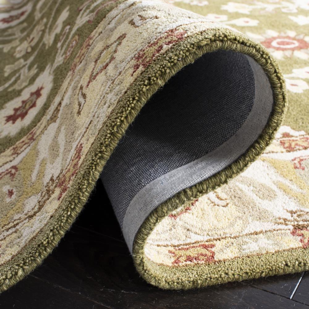 Anatolia AN562 Hand Tufted Indoor Area Rug - Moss/Ivory - 6' Round - Safavieh