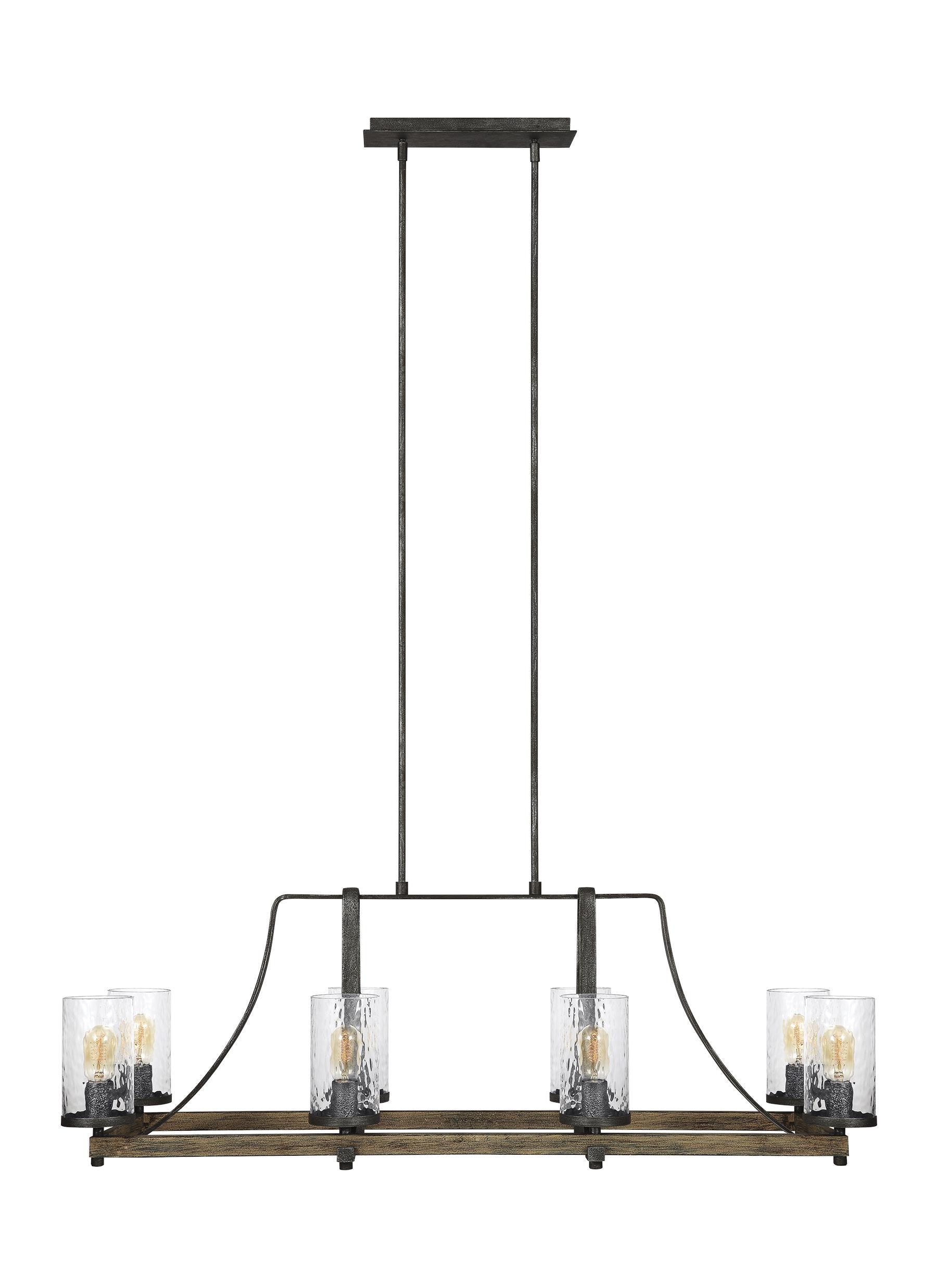 Steffens Wood & Iron Linear Chandelier (46")