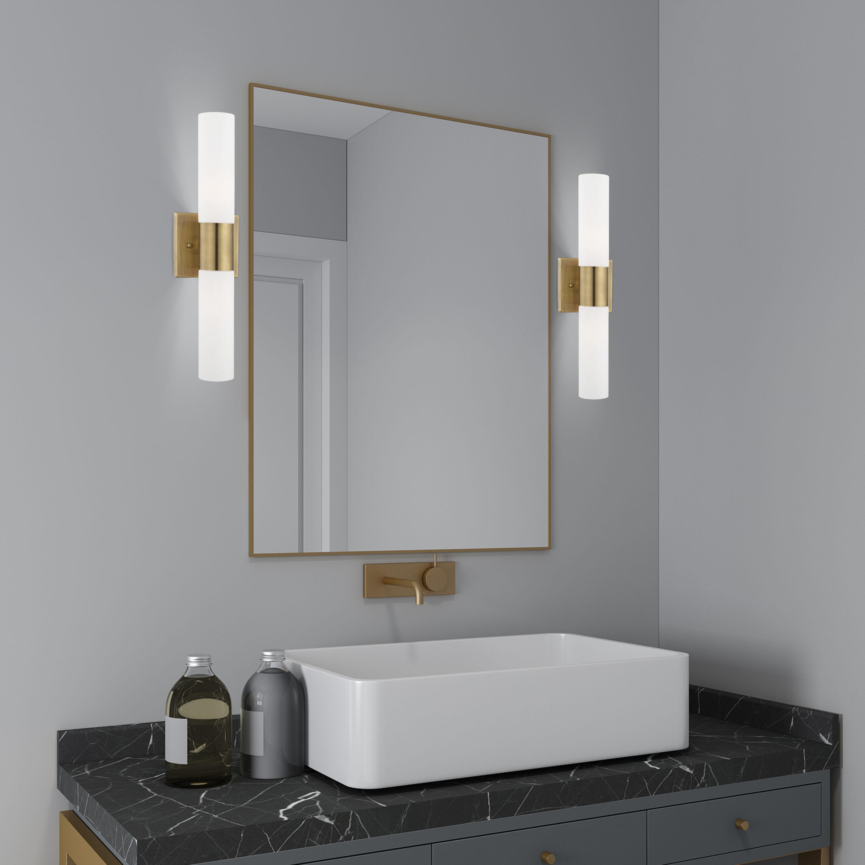 Livex Lighting Aero 2 - Light Vanity in  Antique Brass