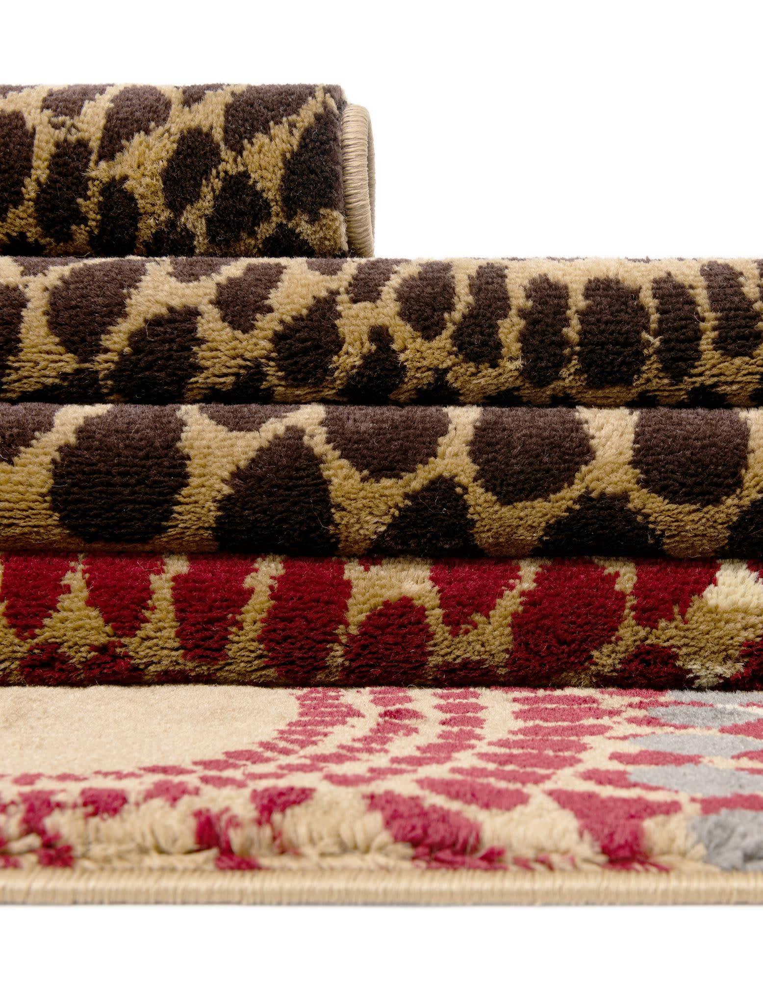 Unique Loom Barista Collection Area Rug - Java (5' 3" x 8' Rectangle Beige/Black)