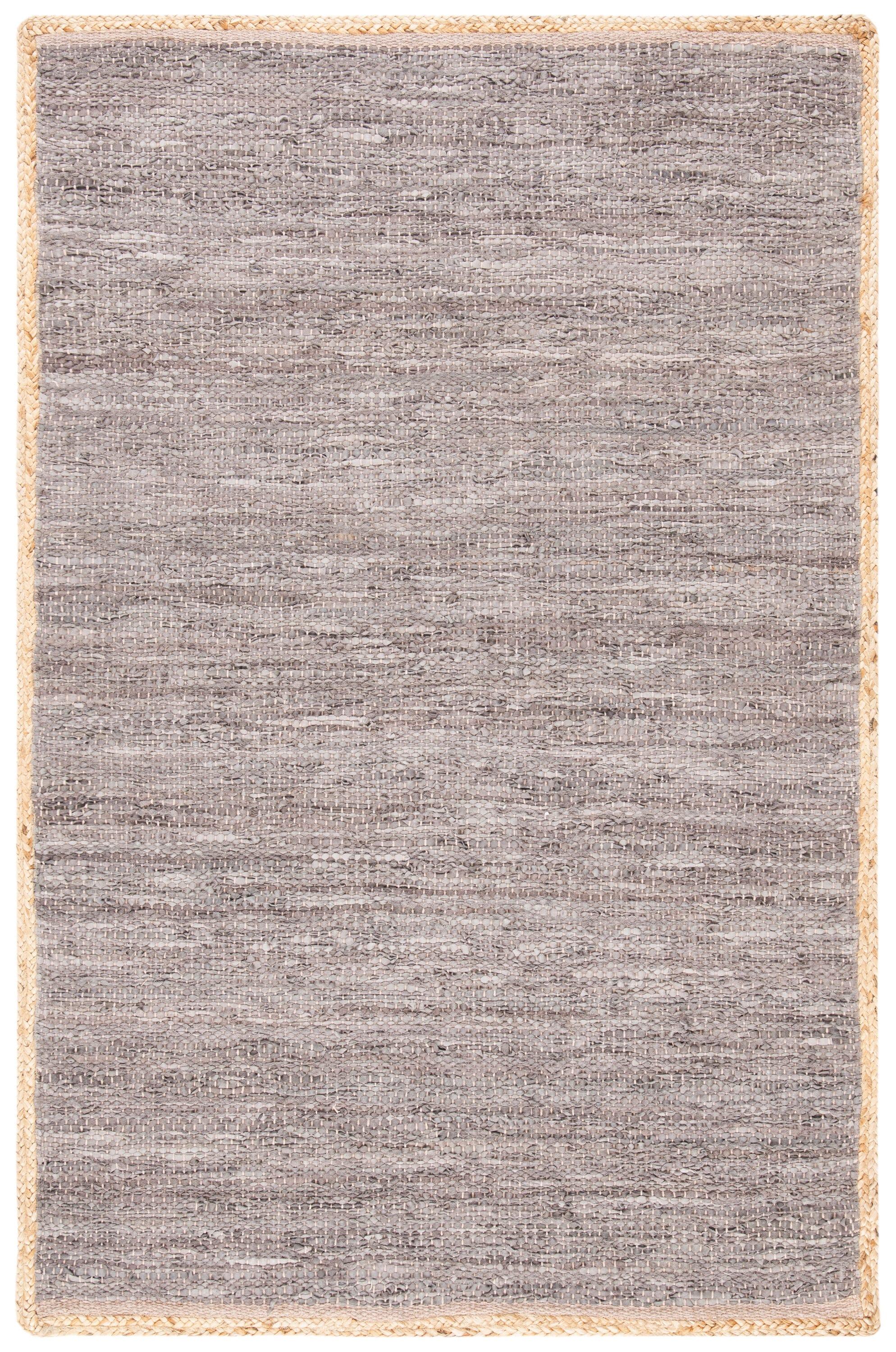 Cape Cod CAP901 Woven Indoor Area Rug - Light Grey/Natural - 4'x6' - Safavieh