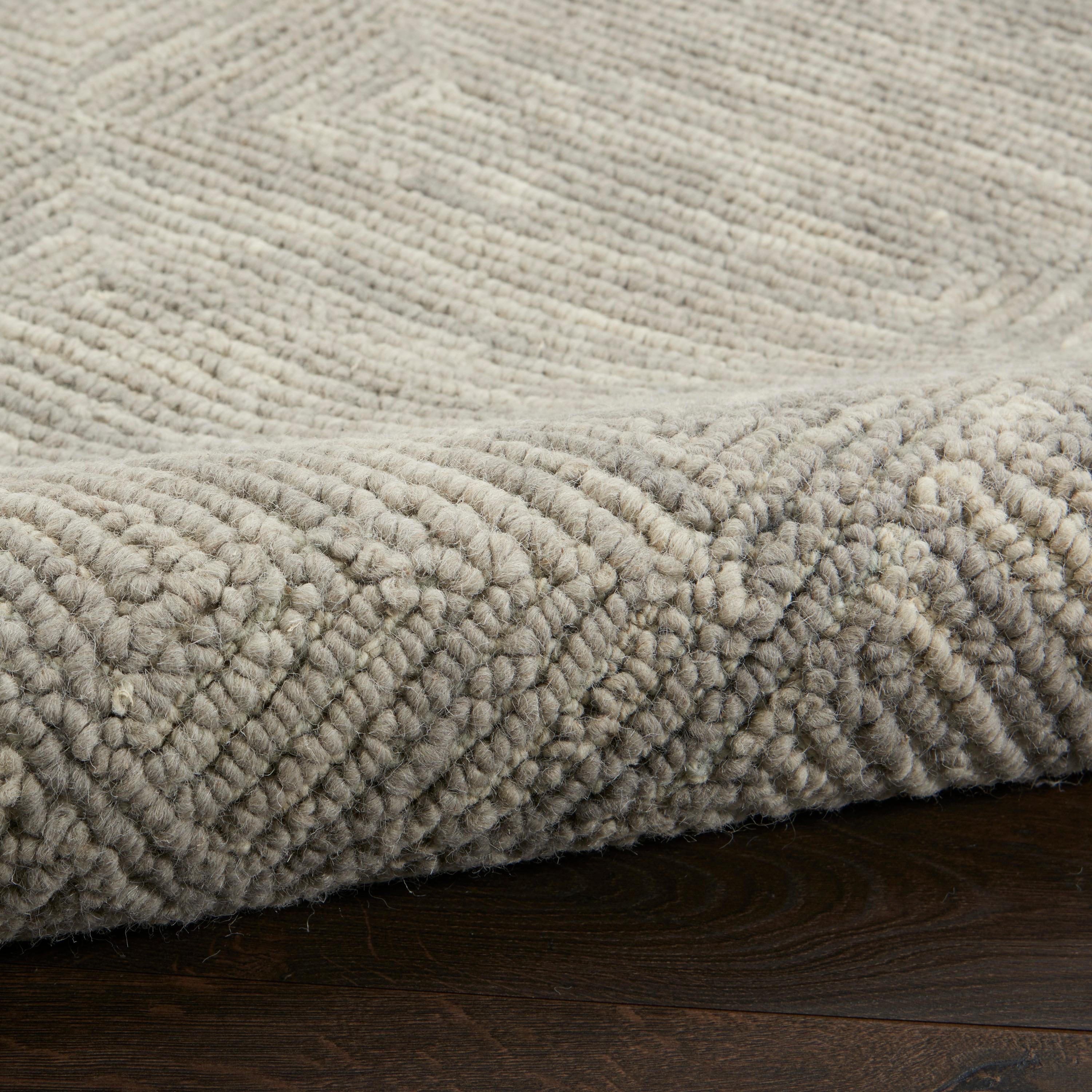 Nourison Vail Contemporary Indoor Area Rug Grey 5'3" x 7'3"