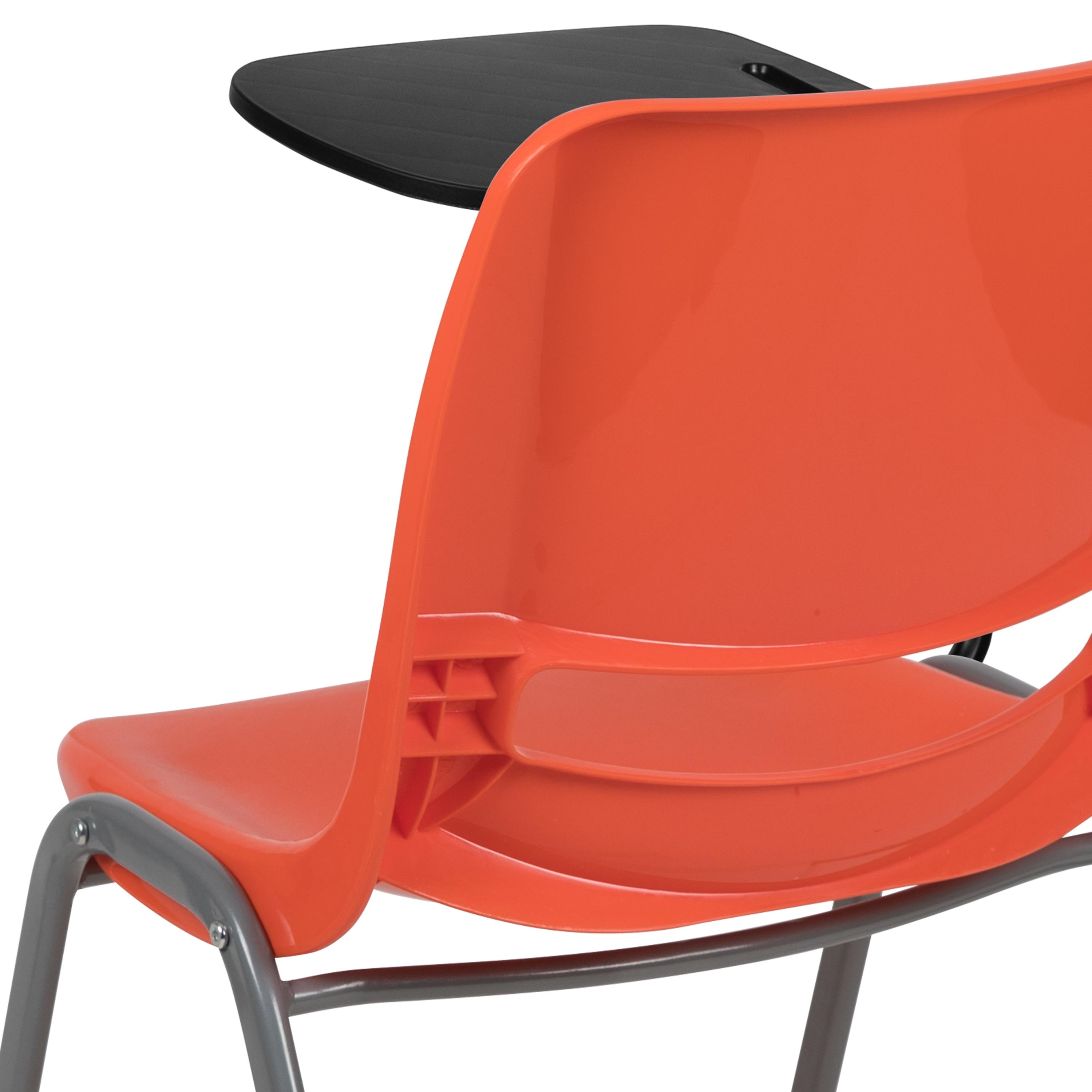 Flash Furniture Westley Ergonomic Shell Chair with Right Handed Flip-Up Tablet Arm