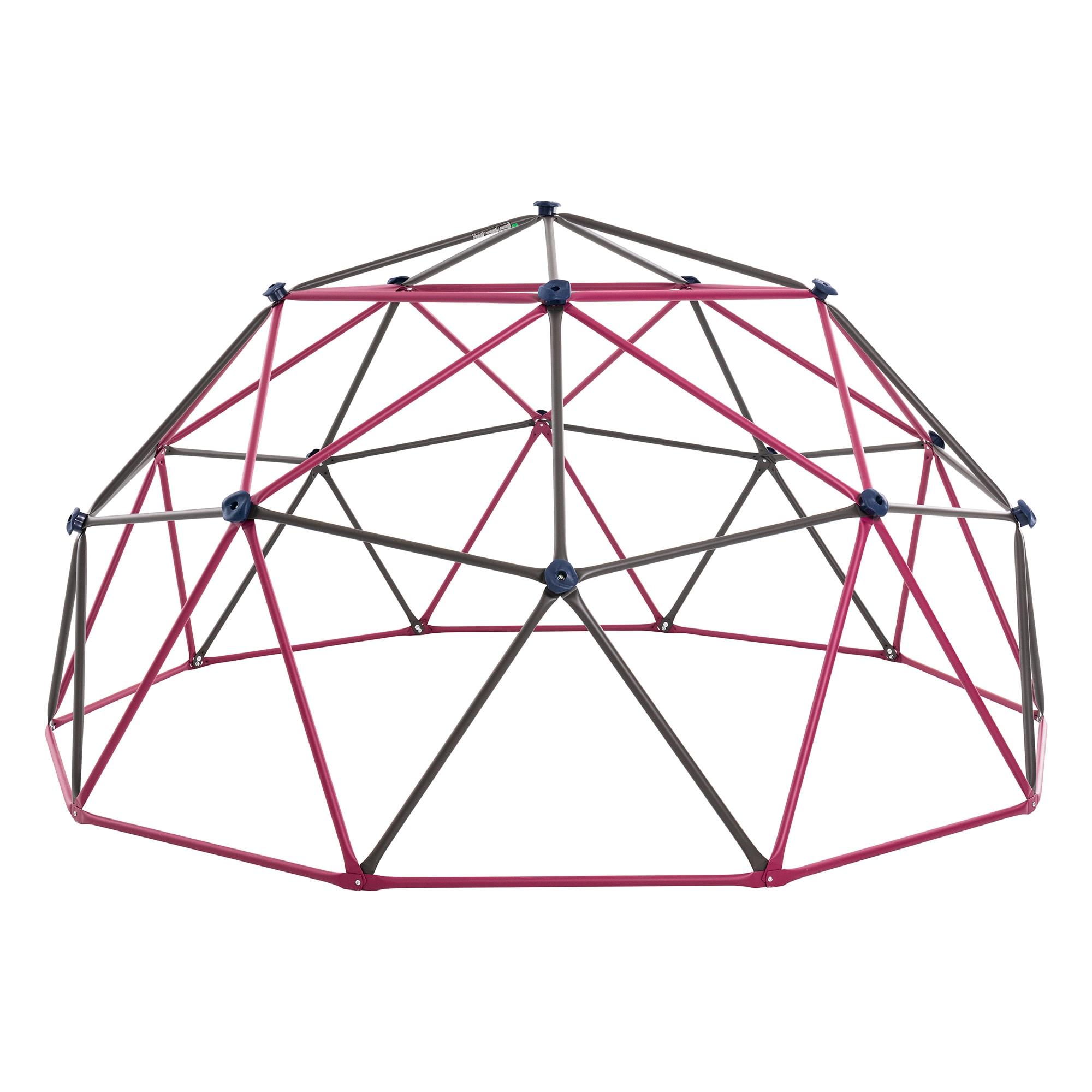 Lifetime Kid's Outdoor 5.5 ft. H x 11 ft. W Dome Climber, Berry and Brown (91088)